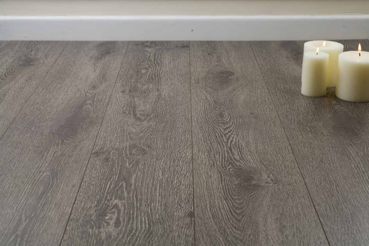 Midnight Dark Grey Oak 8mm Laminate Flooring Floor Depot
