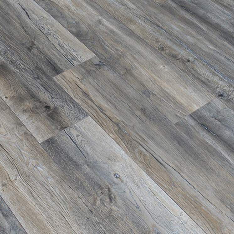Grey Oak Effect 10mm Narrow Laminate Flooring 