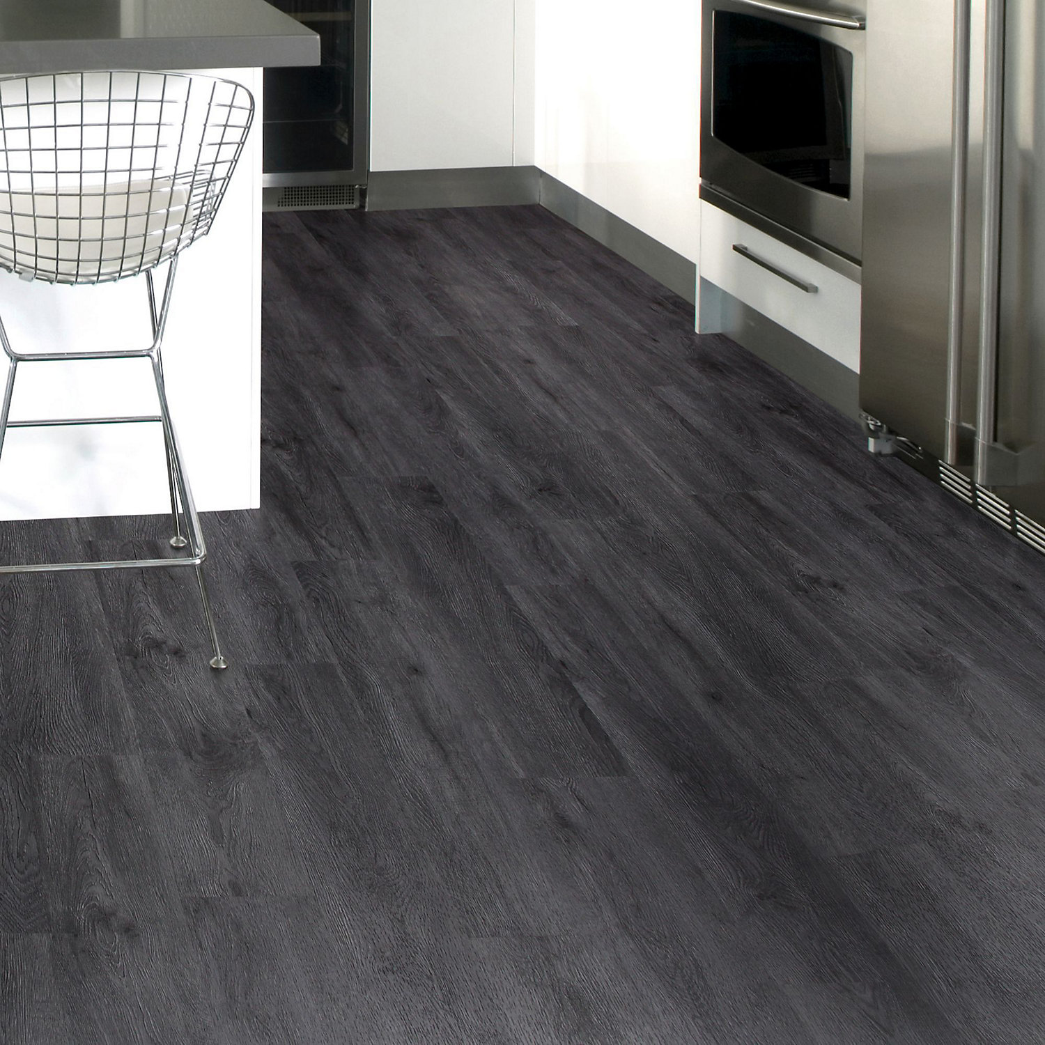 Charcoal Grey Oak LVT Click Floor Depot