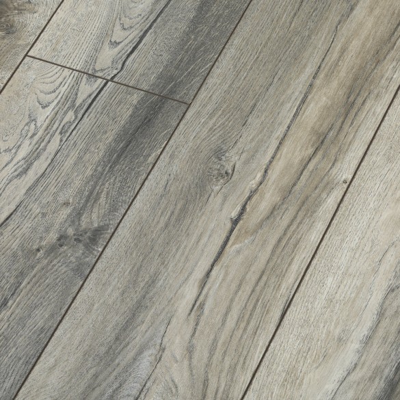 Distressed Grey Oak 12mm Laminate Flooring Floor Depot