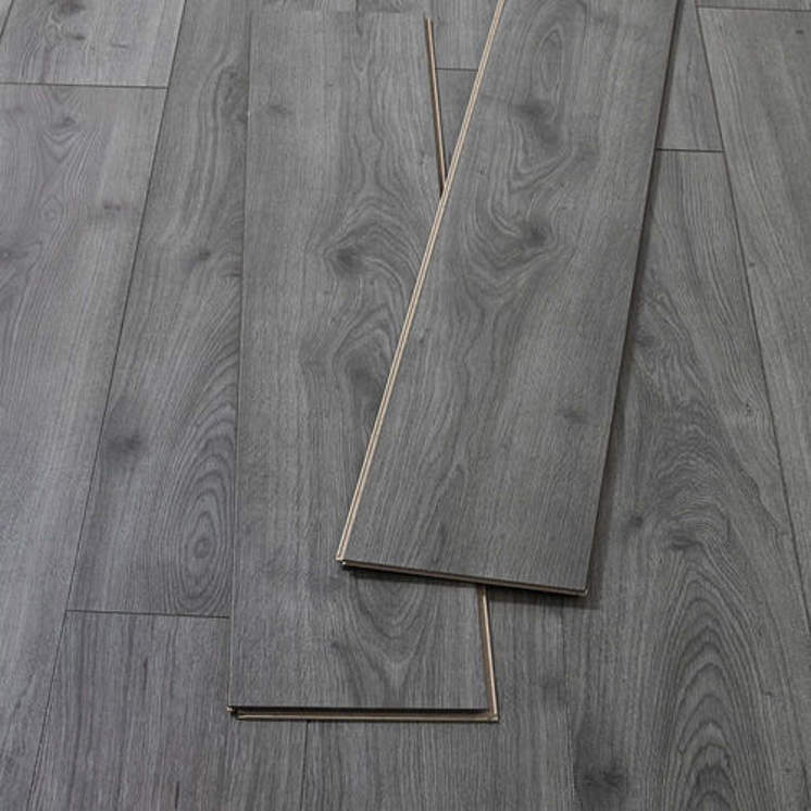 Rich Grey Oak 7mm Laminate Flooring, Grey Wood Grain Laminate Flooring