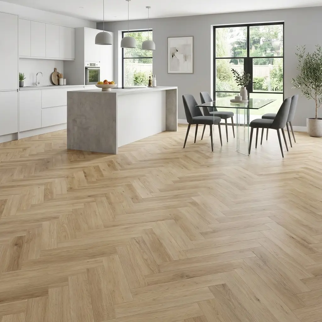 Delford Oak 6mm SPC Herringbone