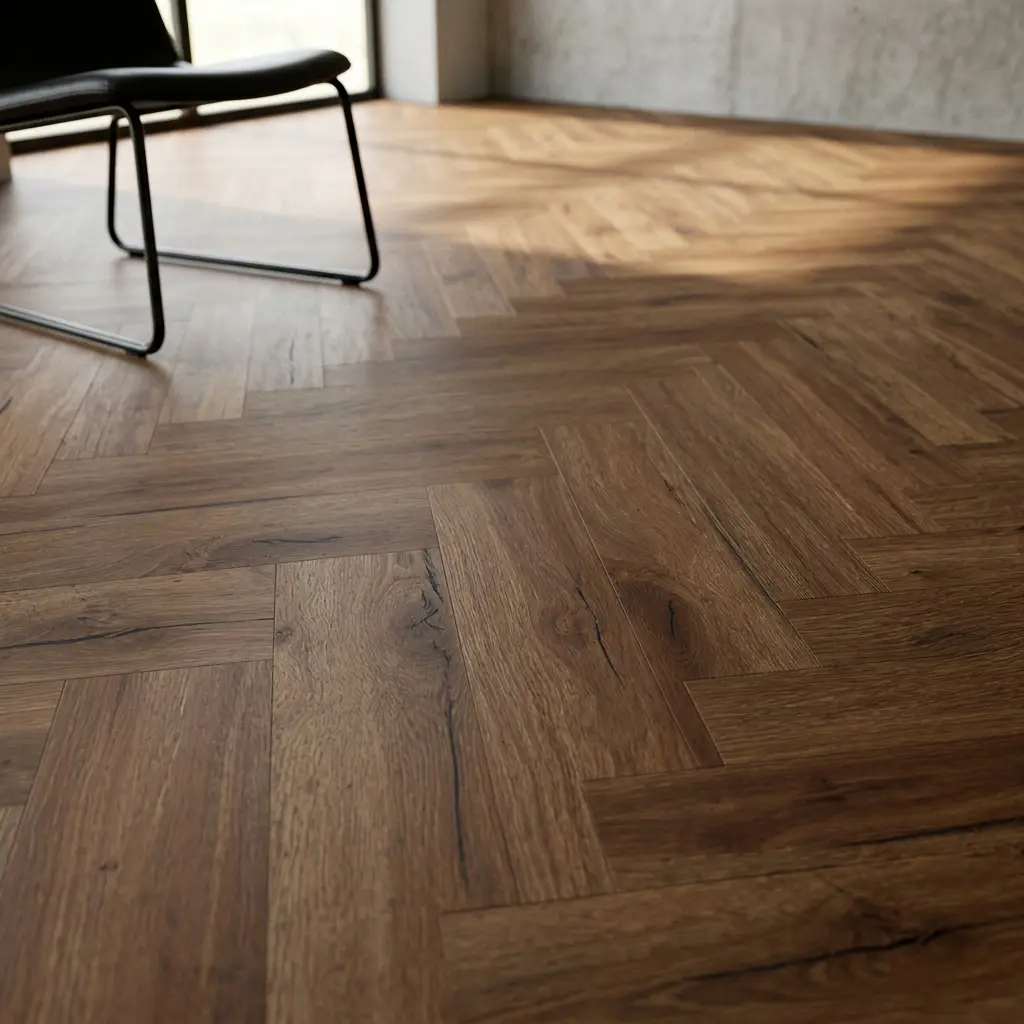 Alaskan Dark Oak Herringbone Premium 3mm LVT