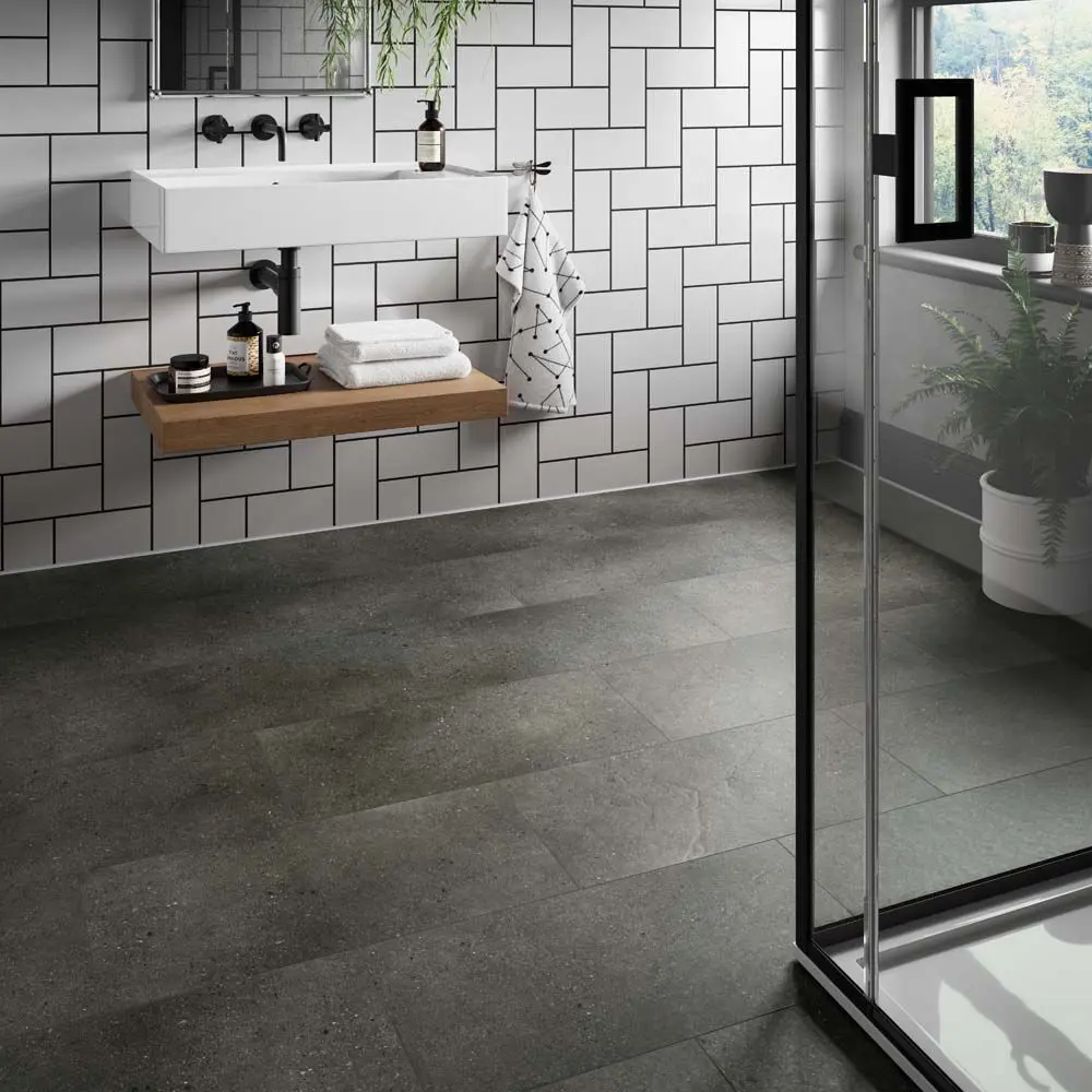 Dark Concrete 6mm Tile Effect SPC Click