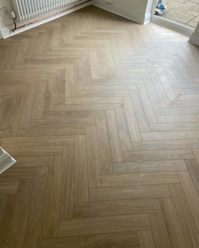 Desert Oak Herringbone 12mm Laminate | Floor Depot