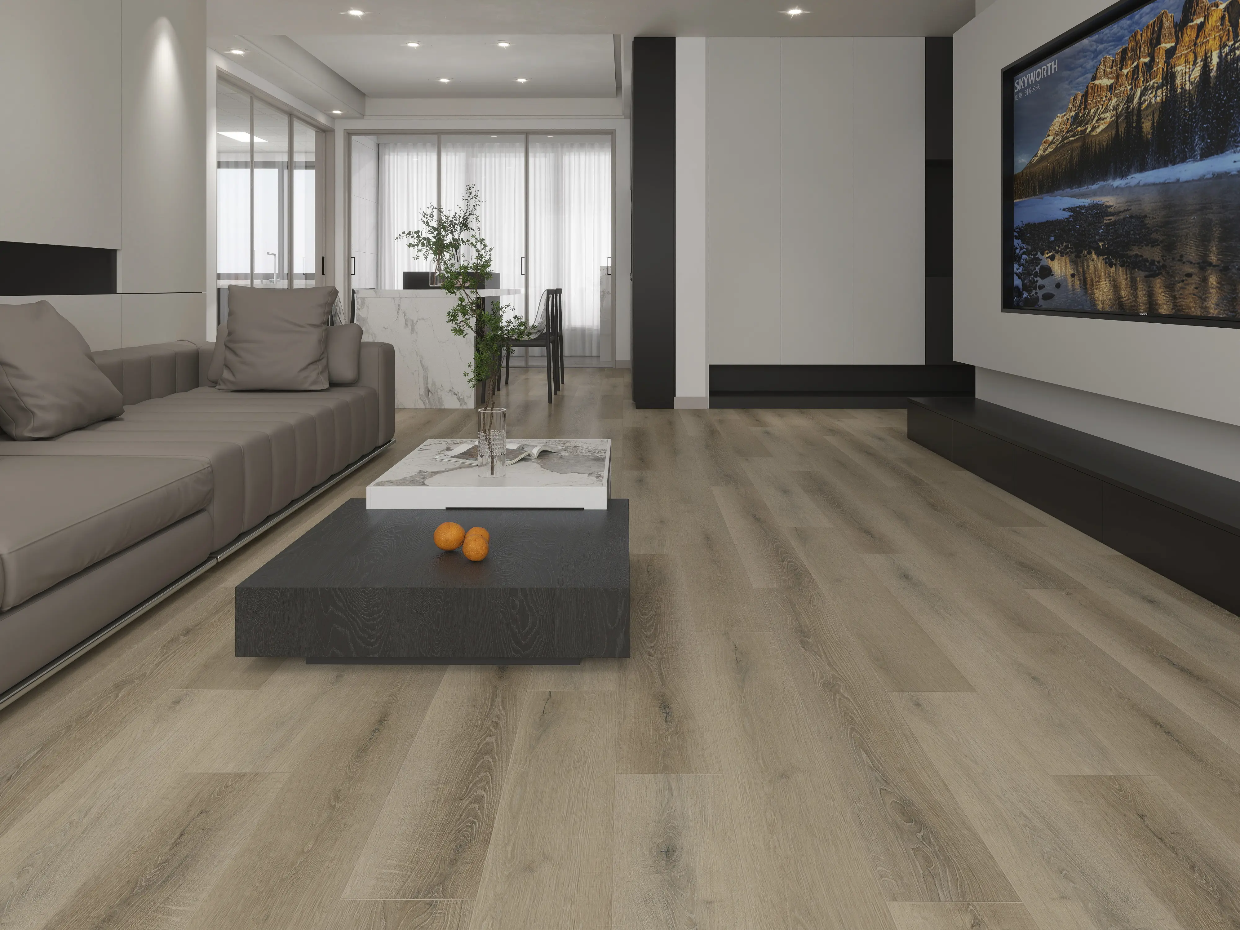 Taupe Oak Wide Board 6mm SPC Click
