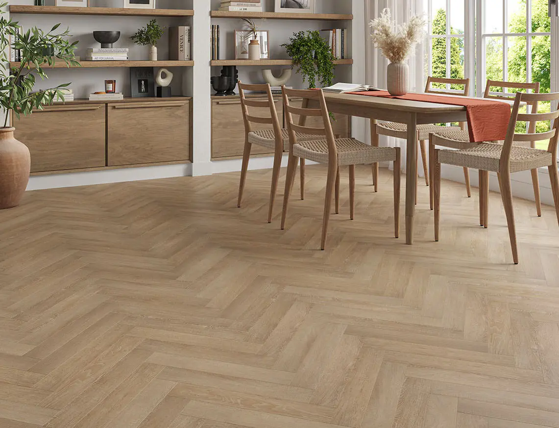 Autumn Chestnut 2mm Herringbone LVT