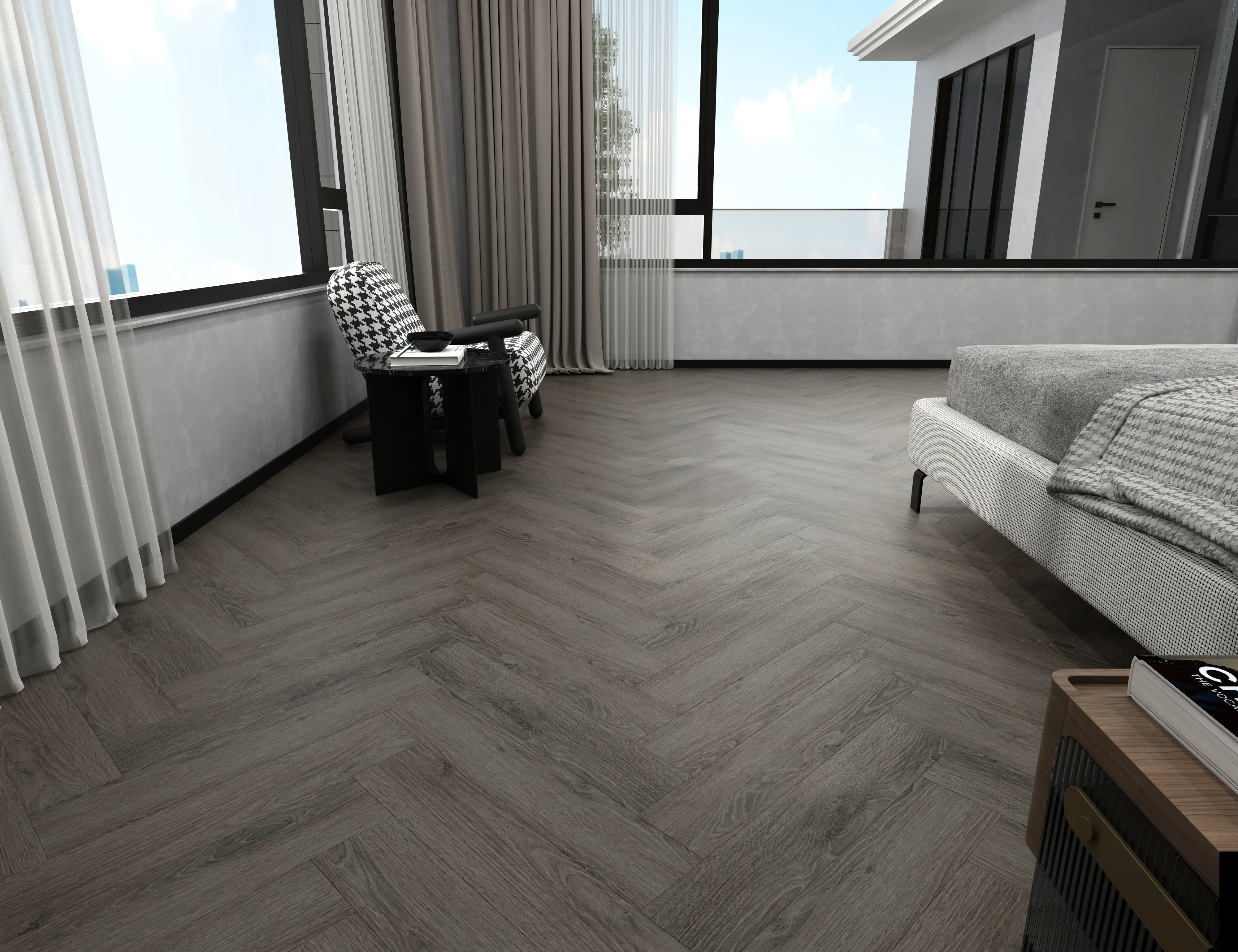 Truffle Oak 5mm SPC Herringbone