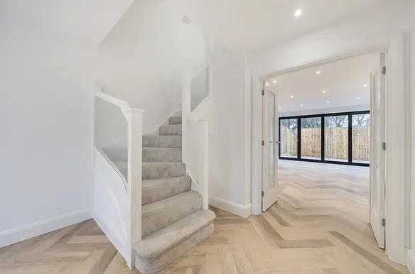 Natural Swiss Oak Premium Herringbone 6.0 SPC Vinyl Click