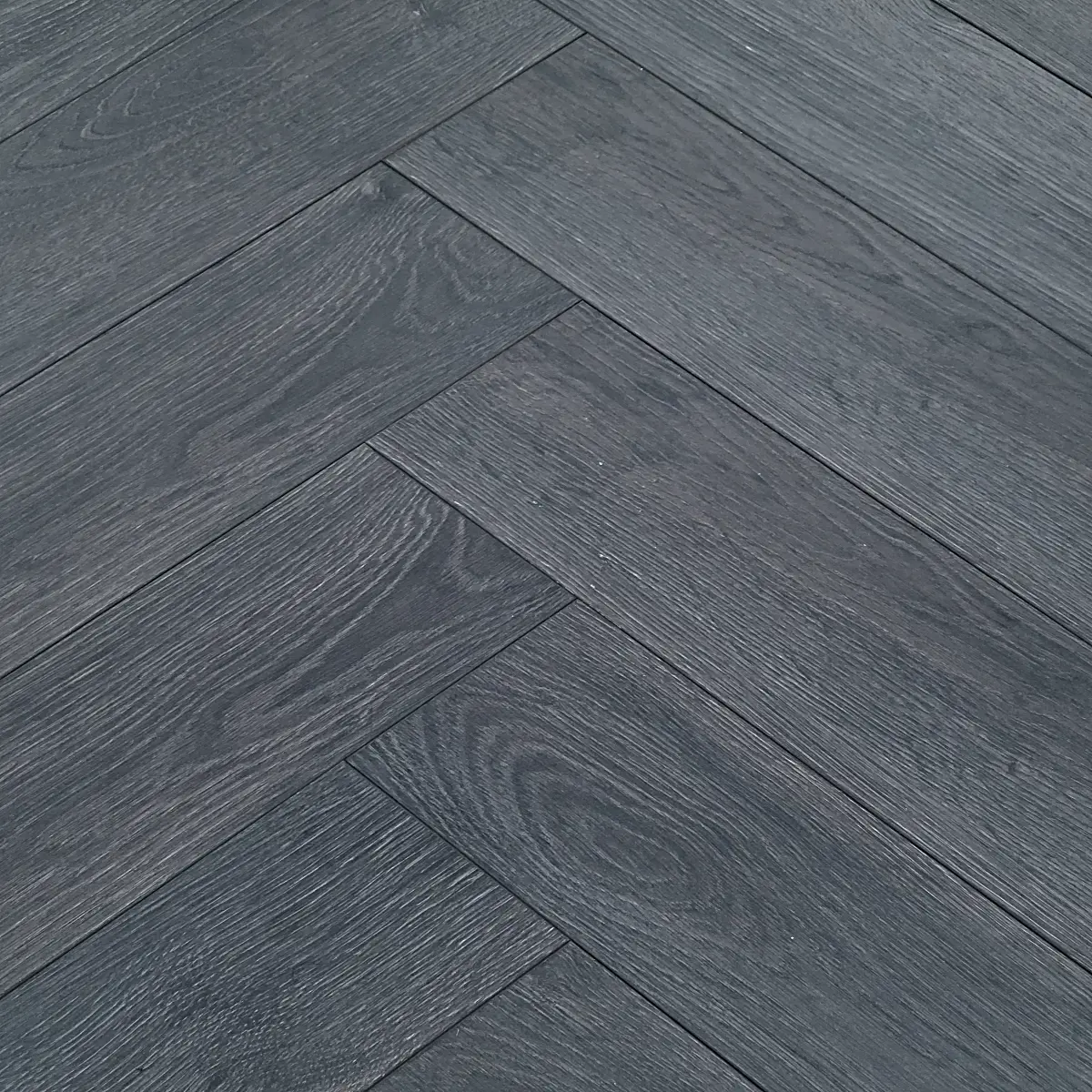 Elba Oak Black Herringbone 8mm