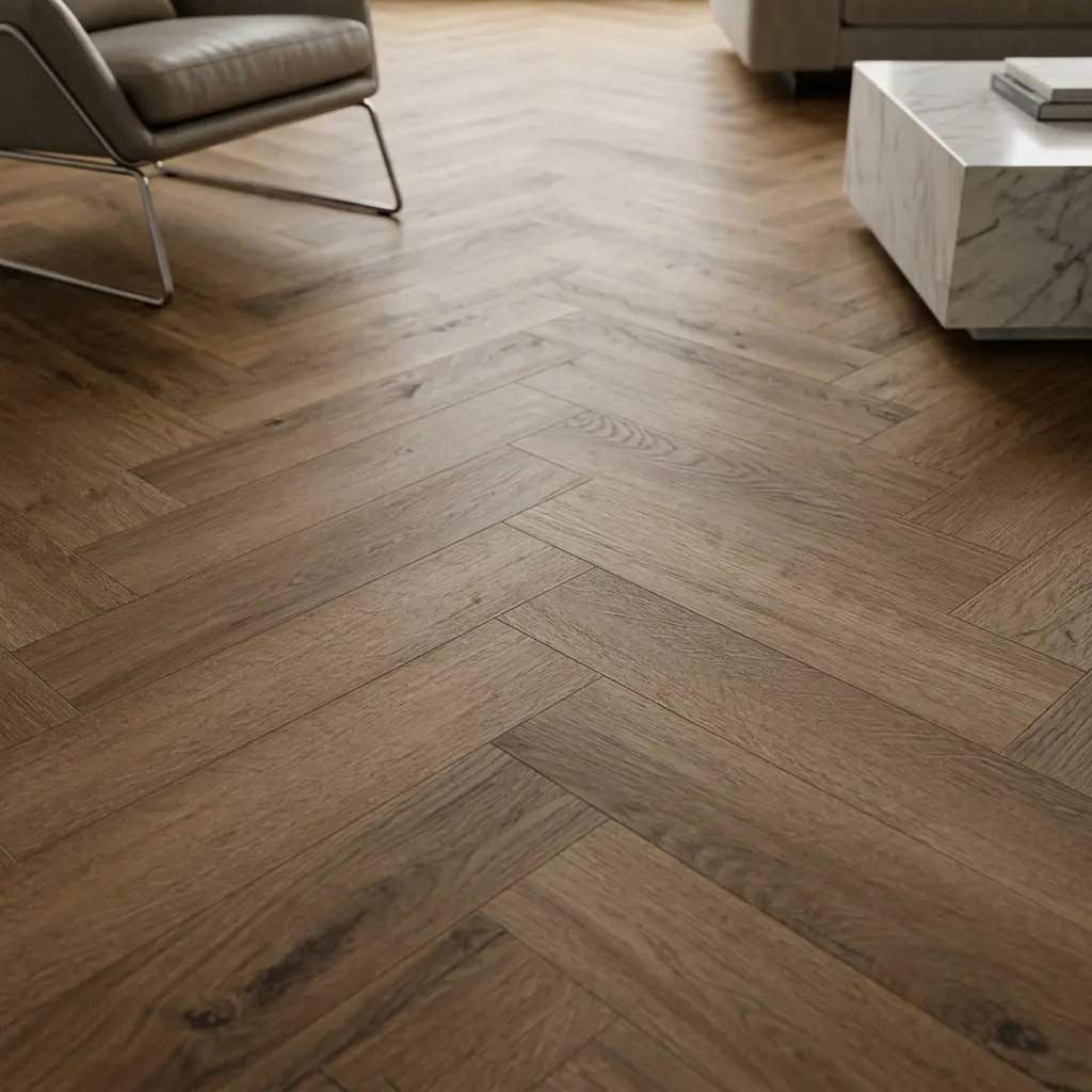 Smokey Mountain Oak Herringbone Premium 3mm LVT