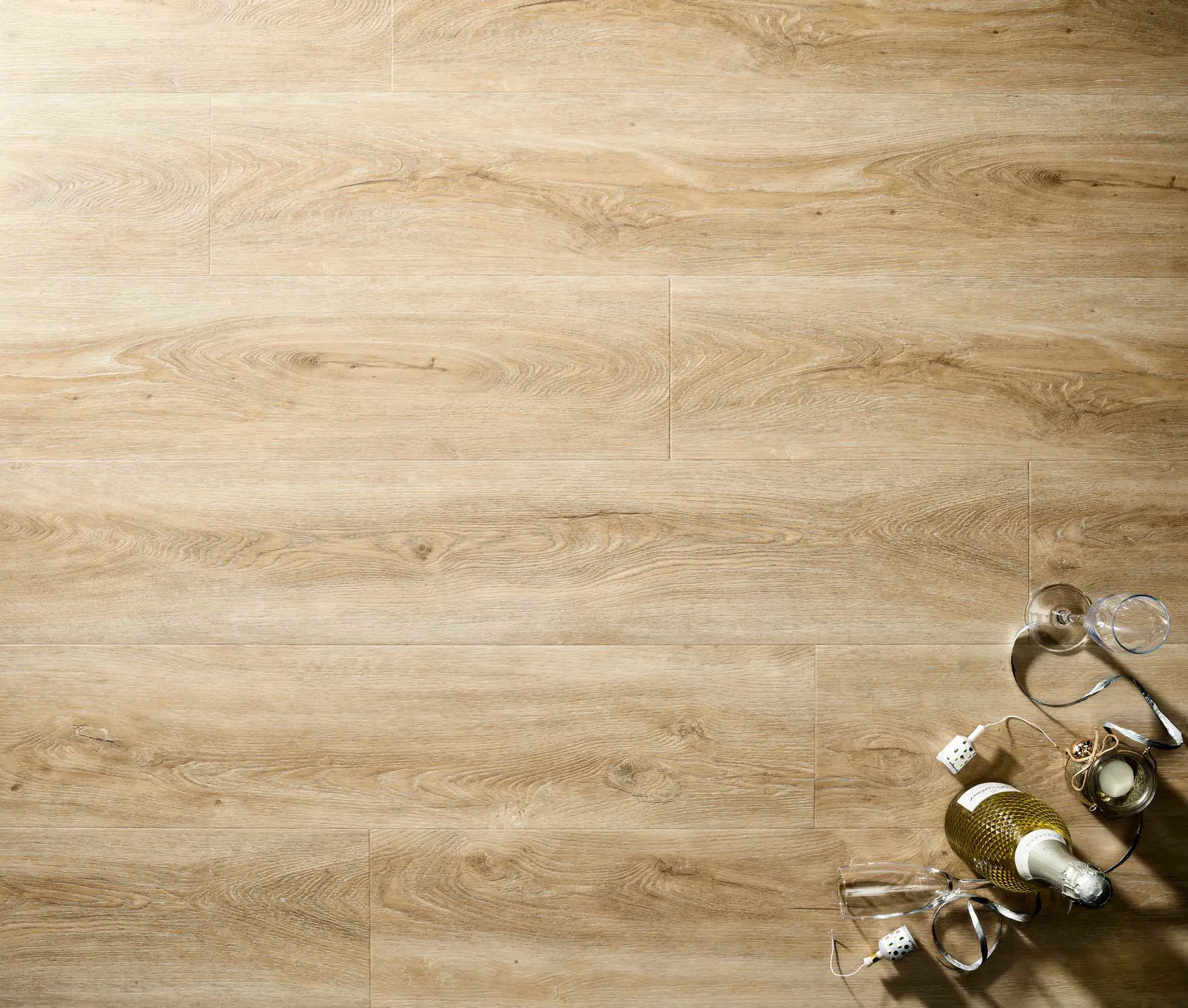 Bleached Oak Embossed Dryback LVT