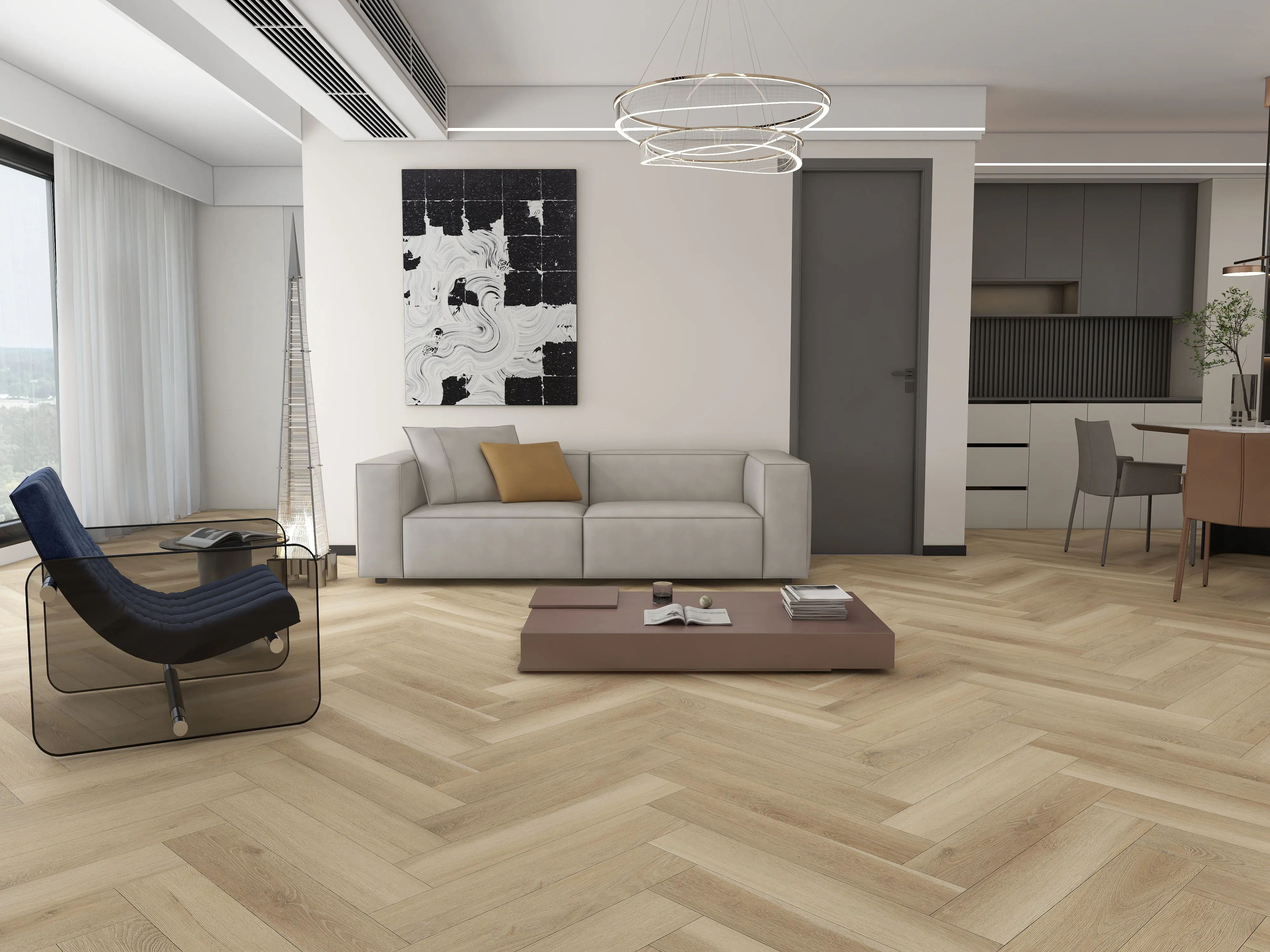 Scandinavian Oak Herringbone Premium 3mm LVT