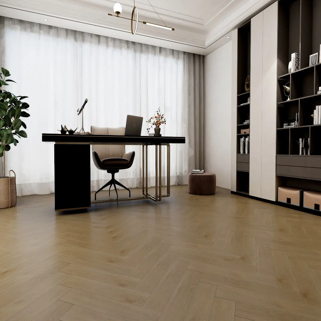 Howard Oak 5.2mm SPC Click Herringbone