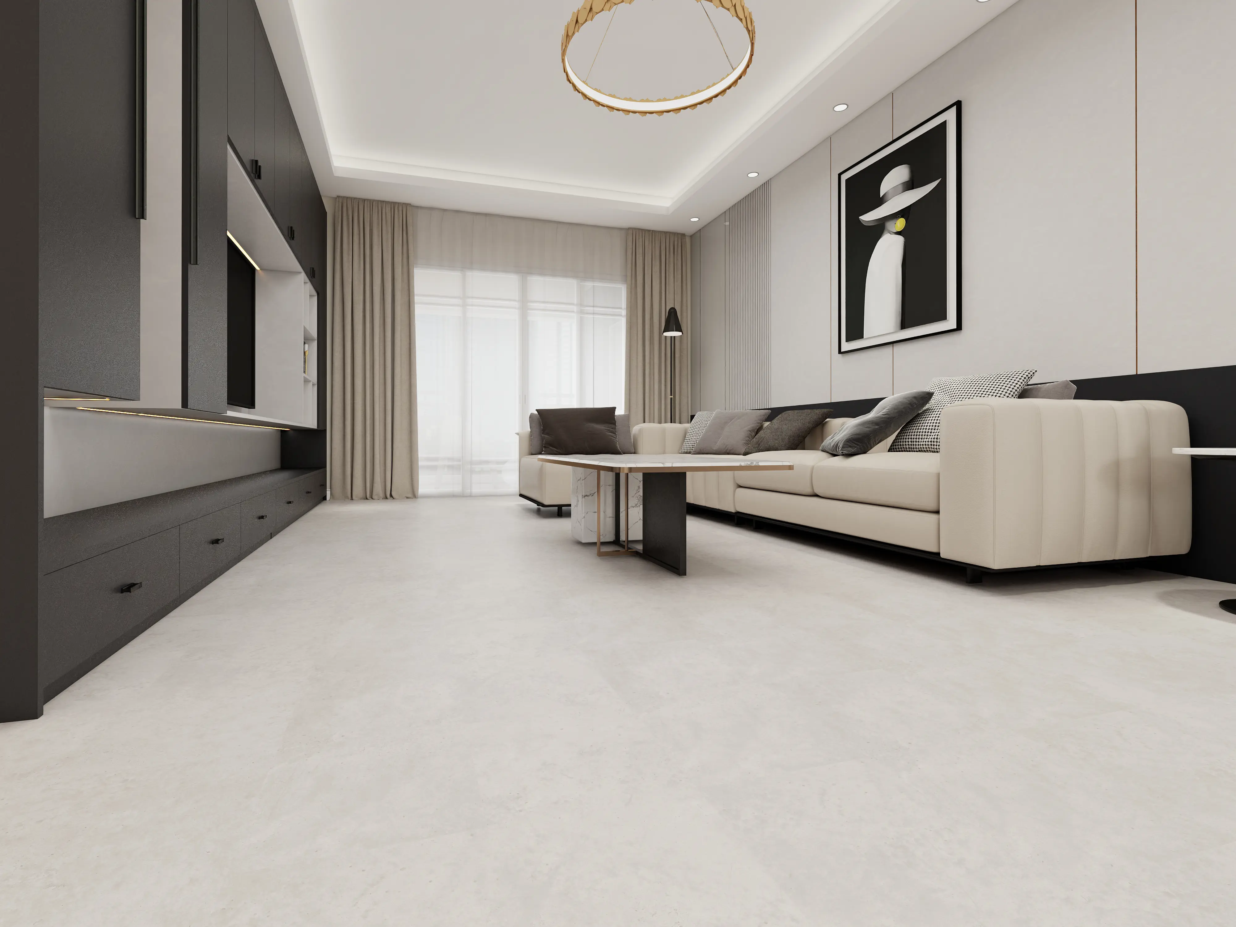 Rockford Grey Stone Tile 6mm PREMIUM SPC Click