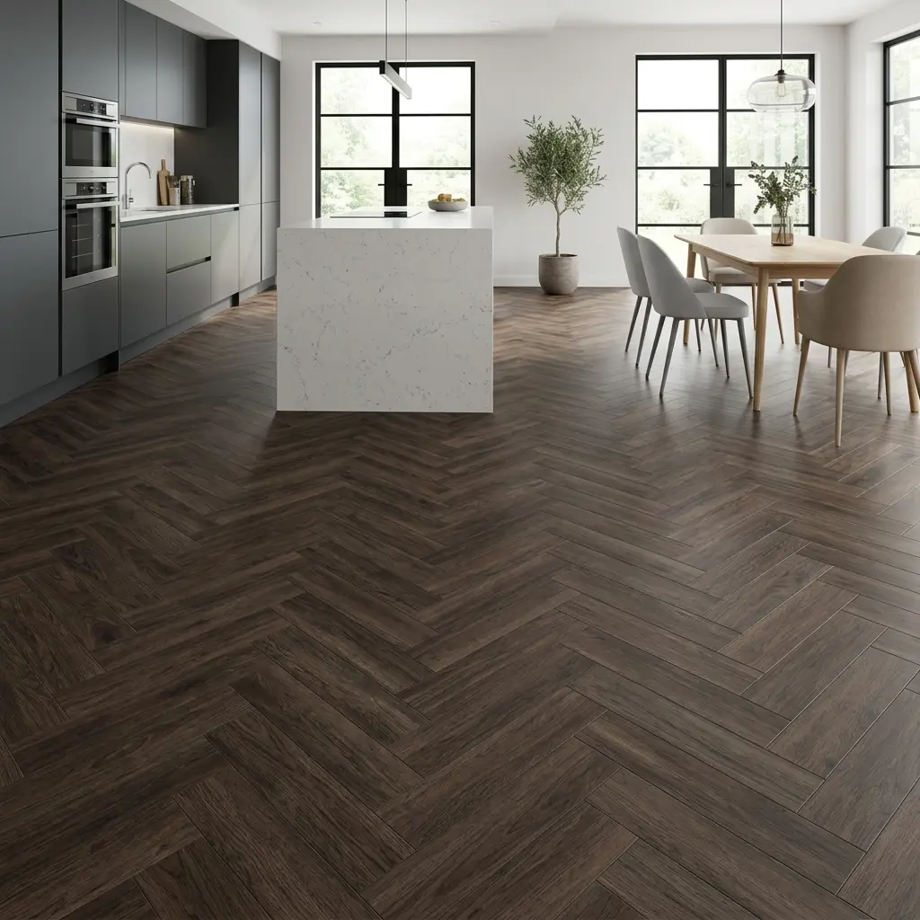 Charred Oak Herringbone Premium 3mm LVT
