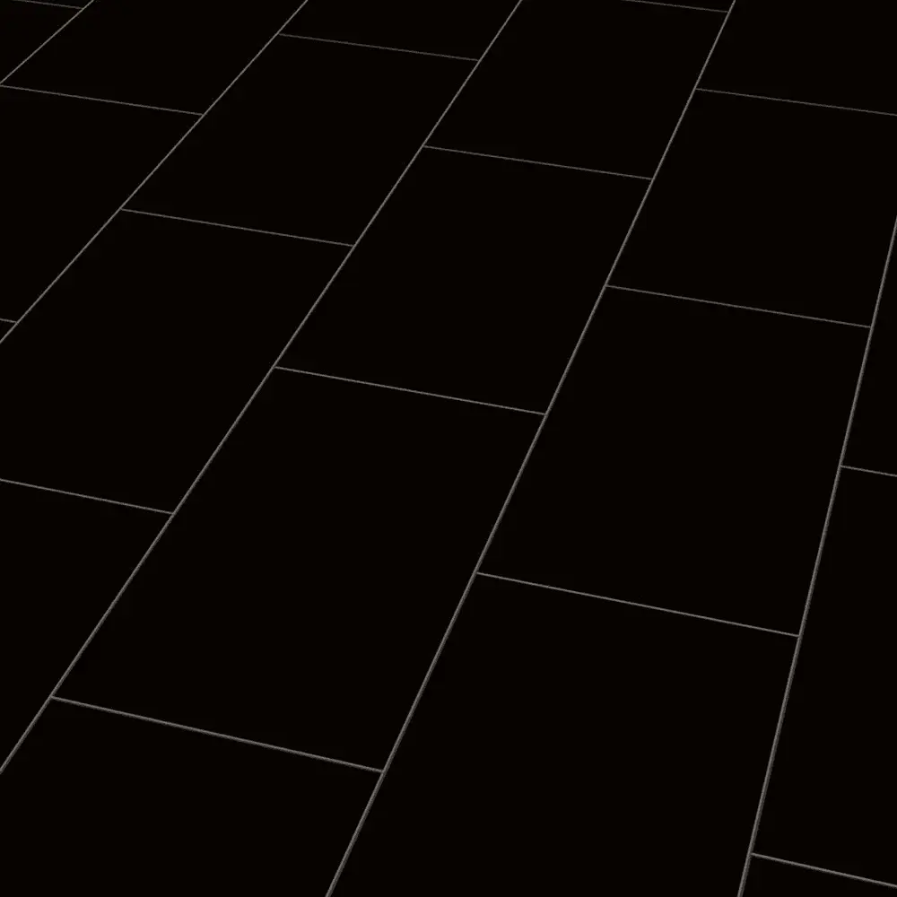 PURE BLACK HIGH GLOSS LAMINATE TILE 8MM