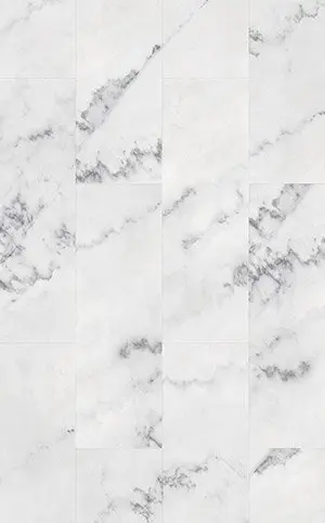 Cato White Marble Tile 5.2mm SPC Click