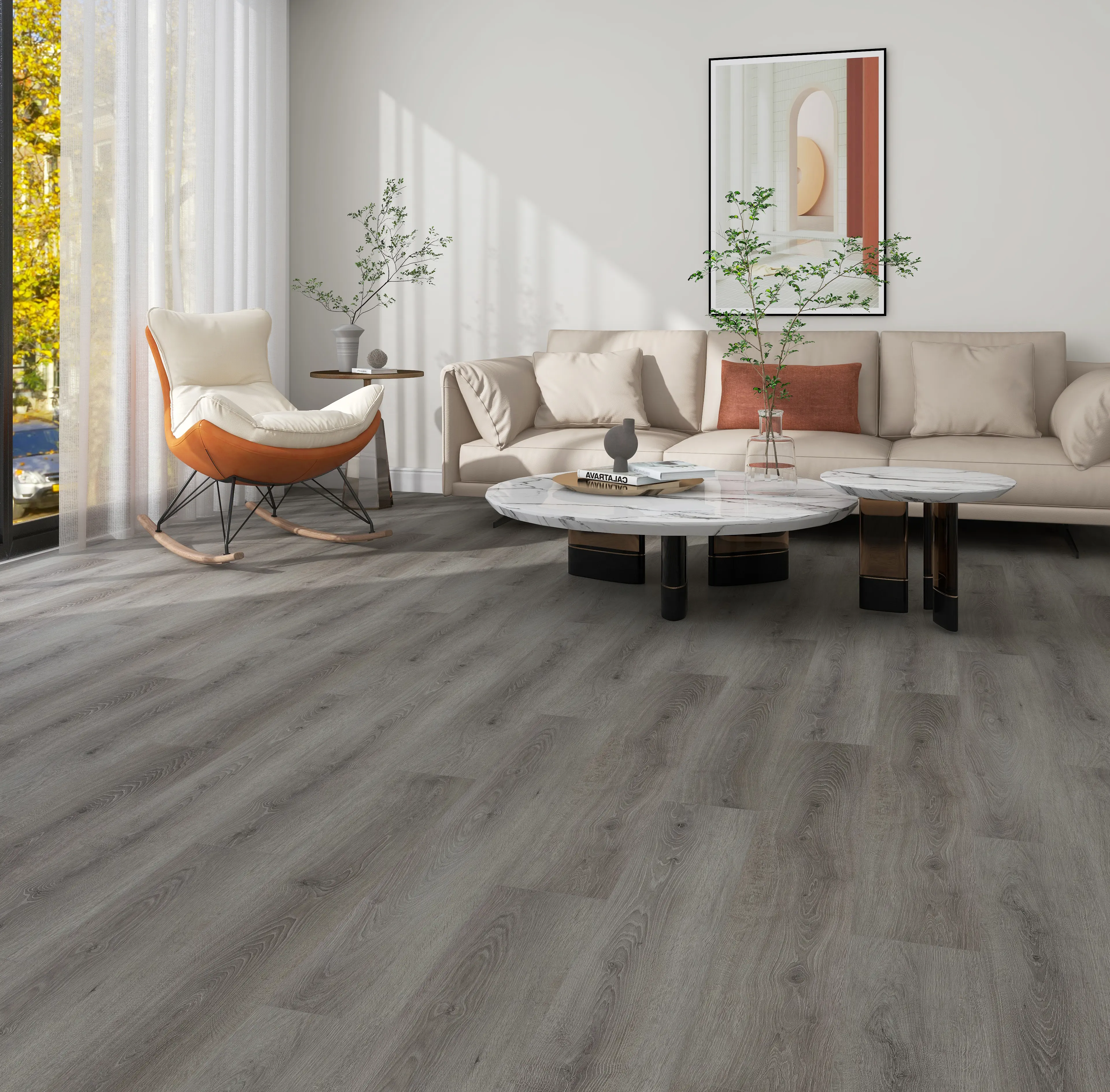 Hickory Grey Oak Dryback LVT