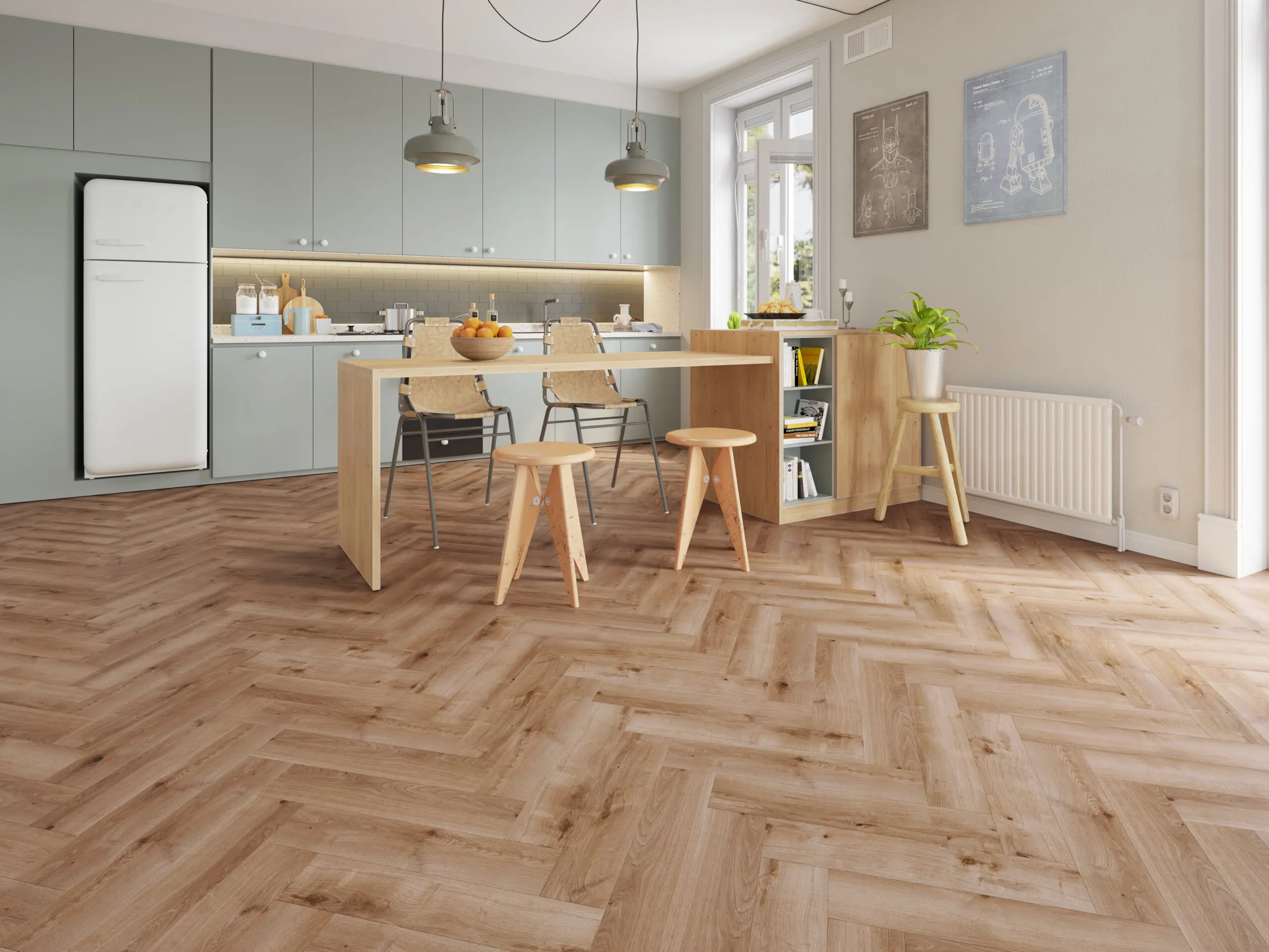 French Oak Herringbone 5.2mm SPC Click