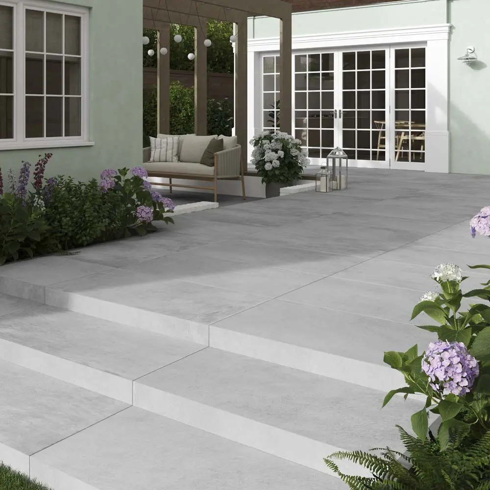 Glazed Silver 600x1200mm Outdoor 20mm Porcelain Tile
