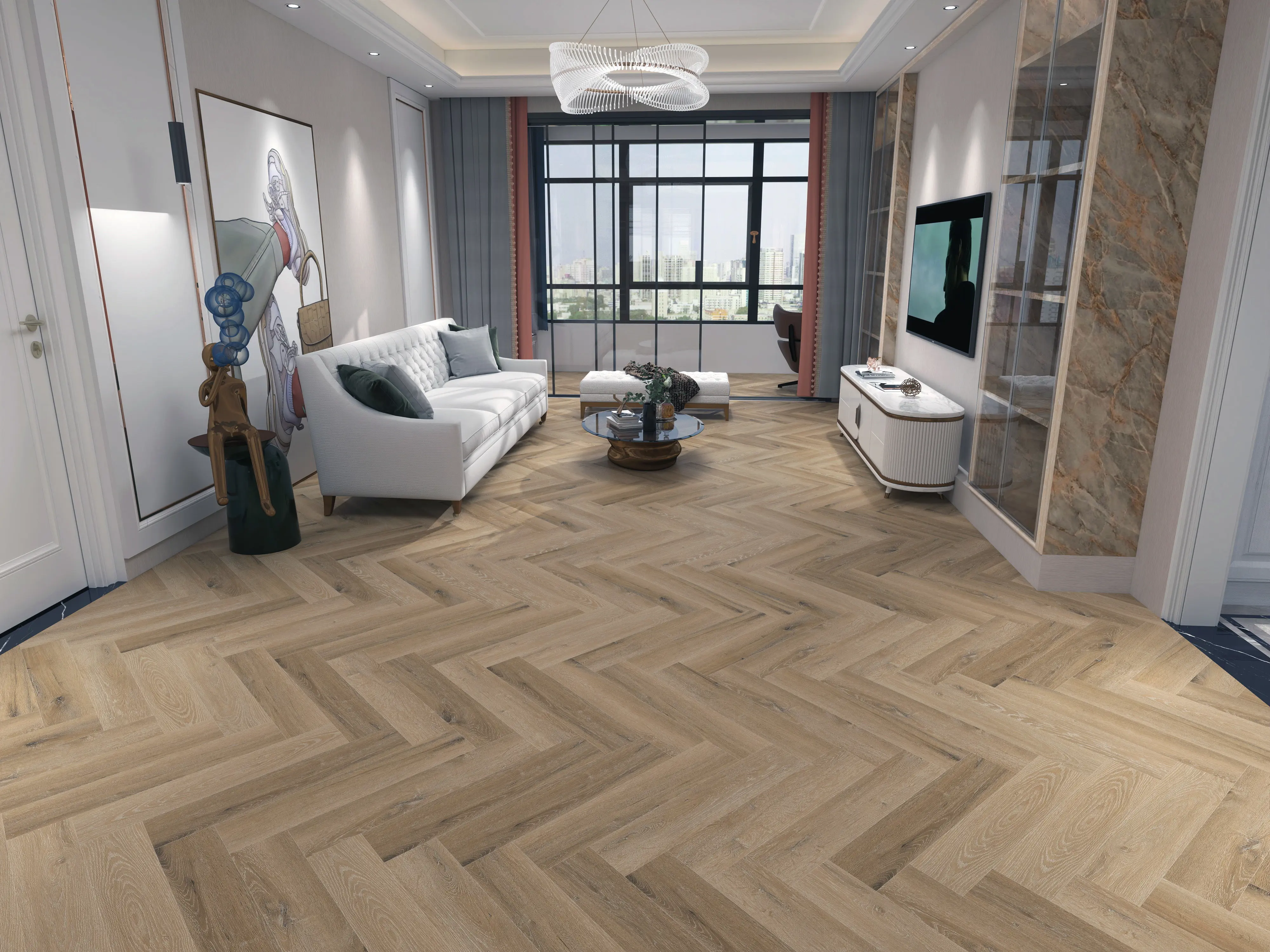 Cotswold Oak Herringbone Premium 3mm LVT