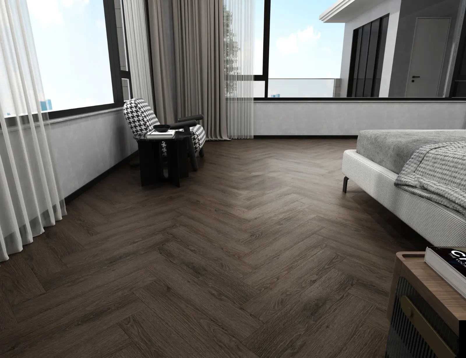 Truffle Oak 6mm SPC Herringbone