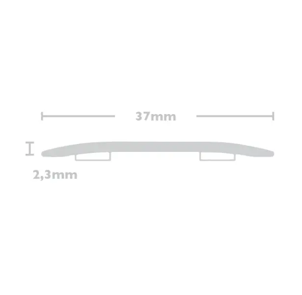 Vanilla Flat Aluminium Door Bar 0.9m