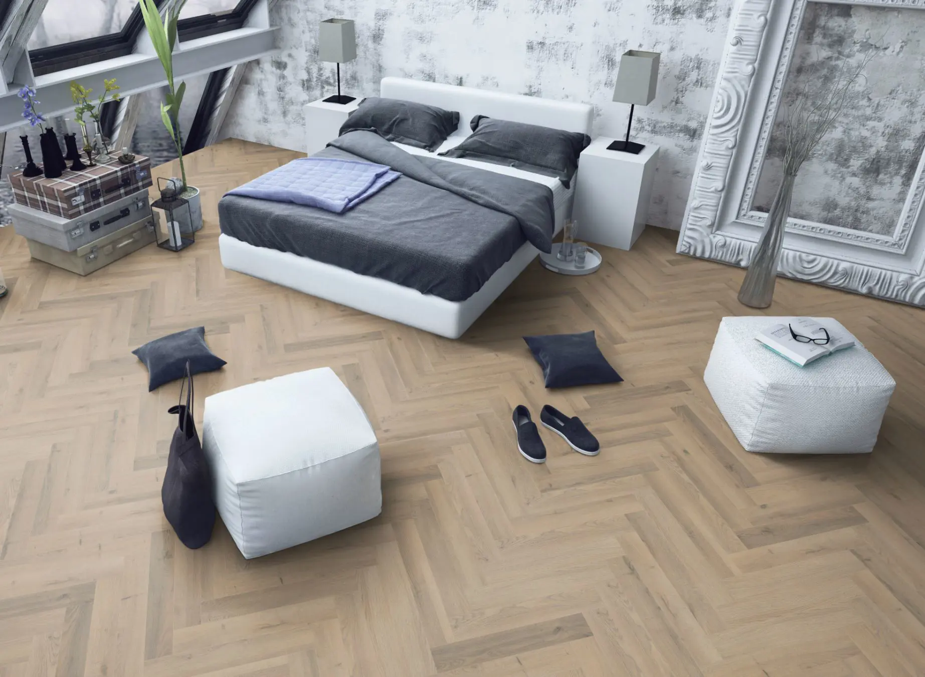 Greek Oak Herringbone 12mm Laminate