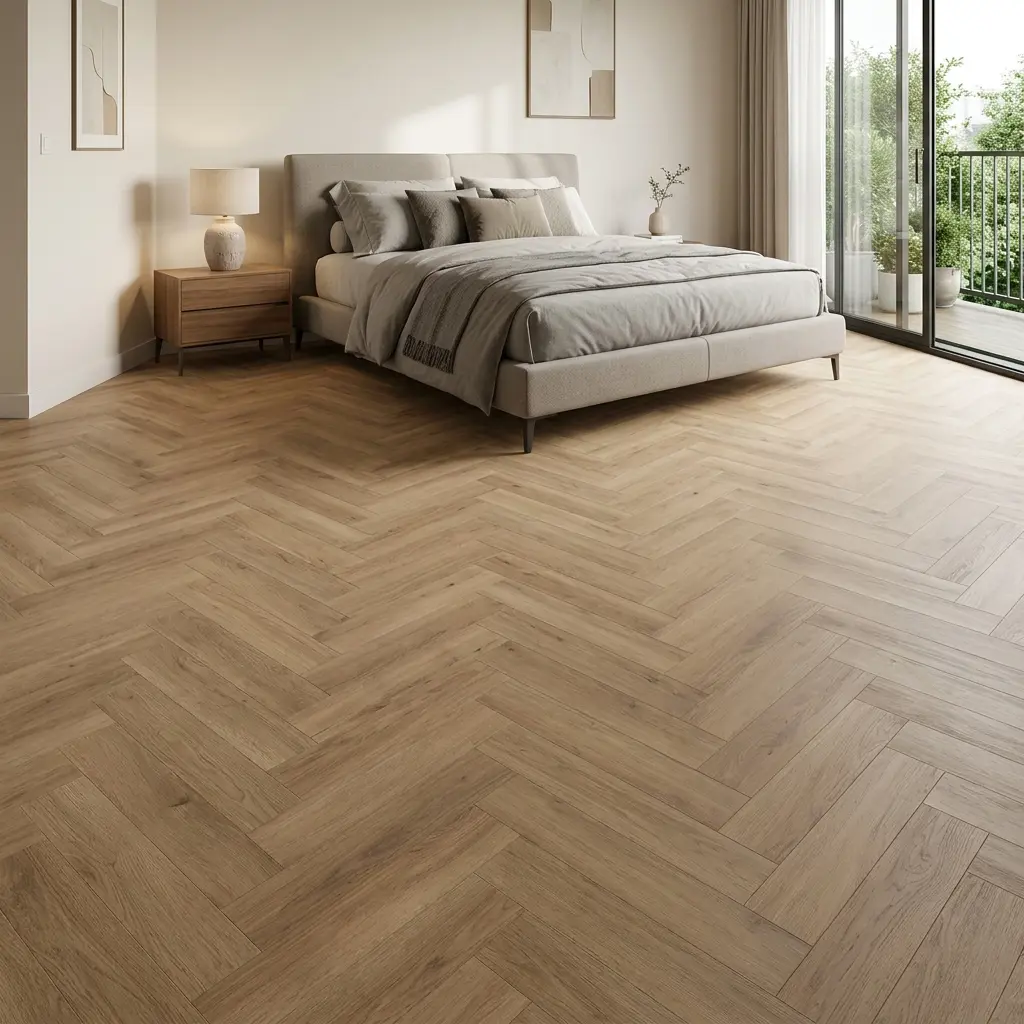 Straw Oak Herringbone Premium 3mm LVT