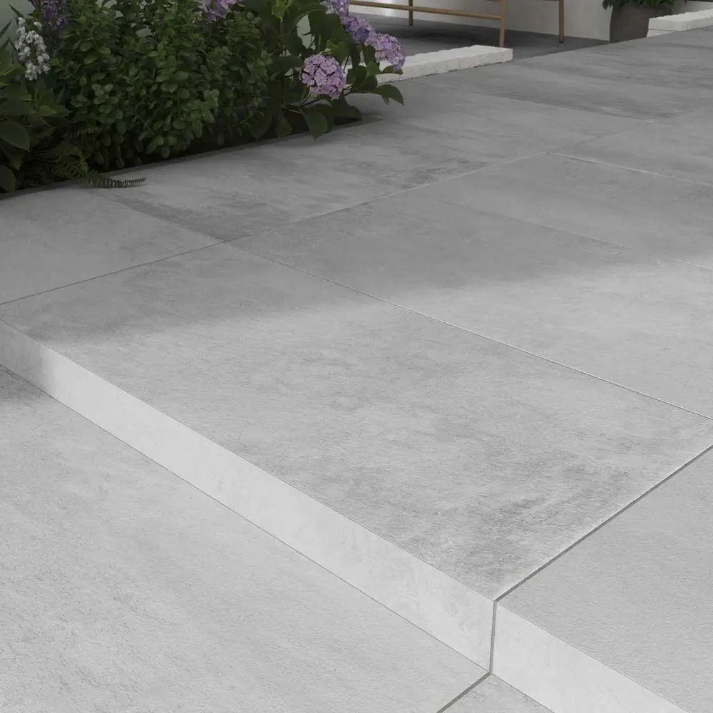 Glazed Silver 600x1200mm Outdoor 20mm Porcelain Tile