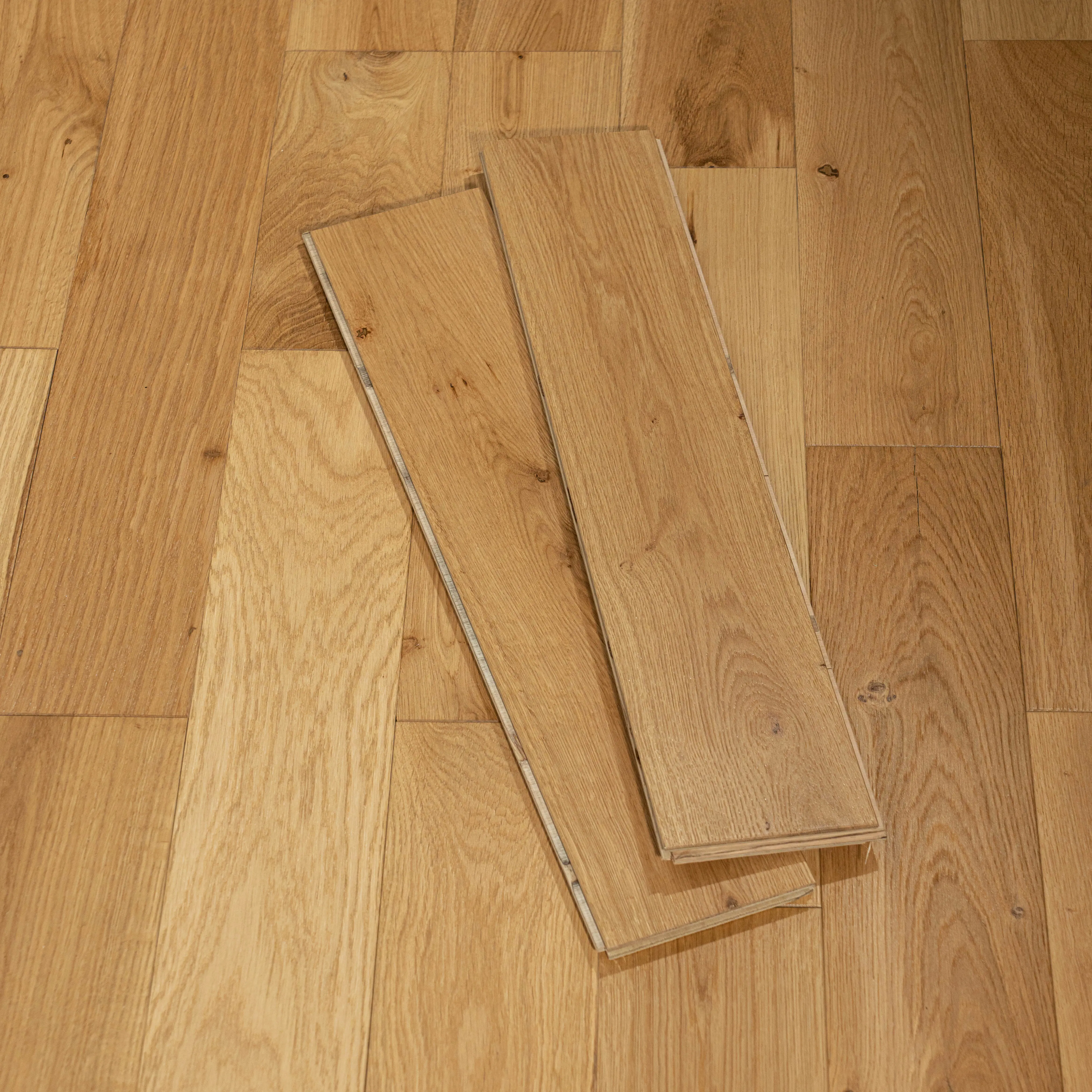 Natural Oak 14mm Brushed & UV Oiled