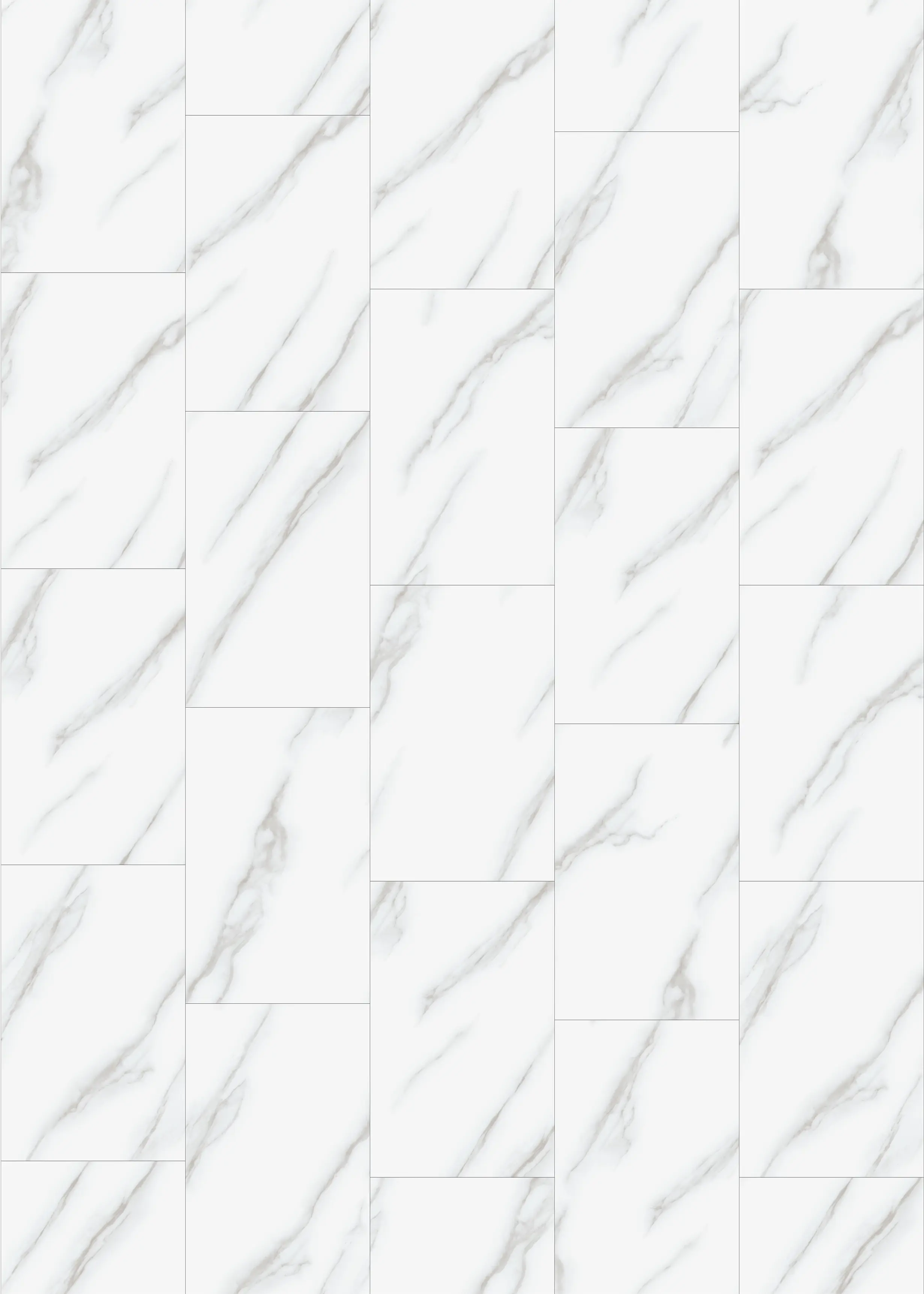 Carrara White Marble Tile 6mm PREMIUM SPC Click