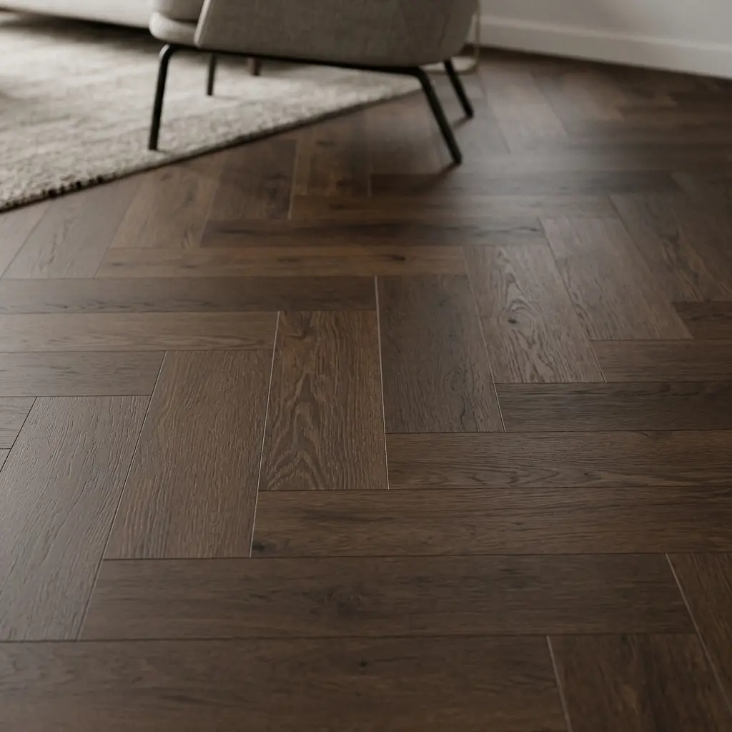 Truffle Walnut 6mm SPC Herringbone