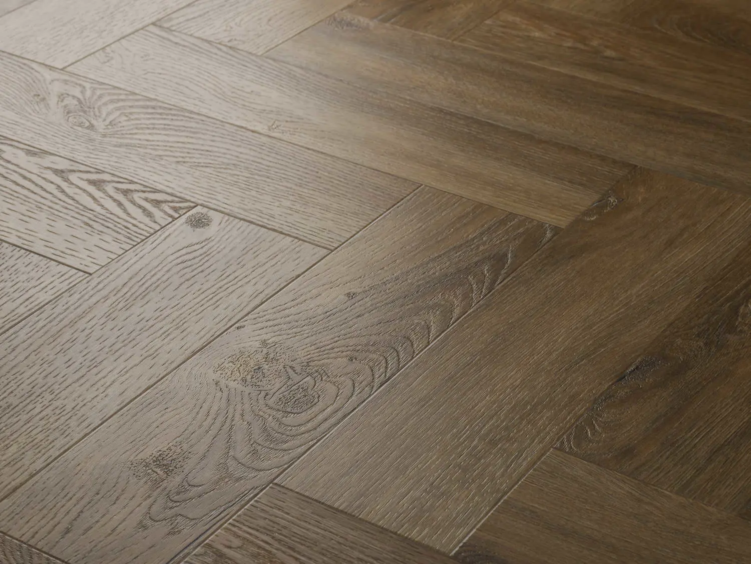 Worn Oak Herringbone Embossed Dryback LVT