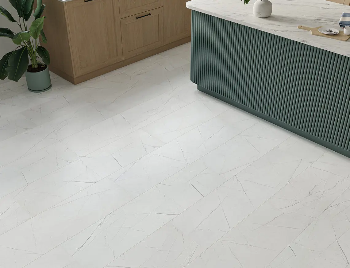 Moon White Marble 10mm Laminate Flooring