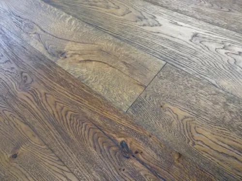 Engineered 20mm x 190 Distressed Dark Brown Hard Wax Oiled