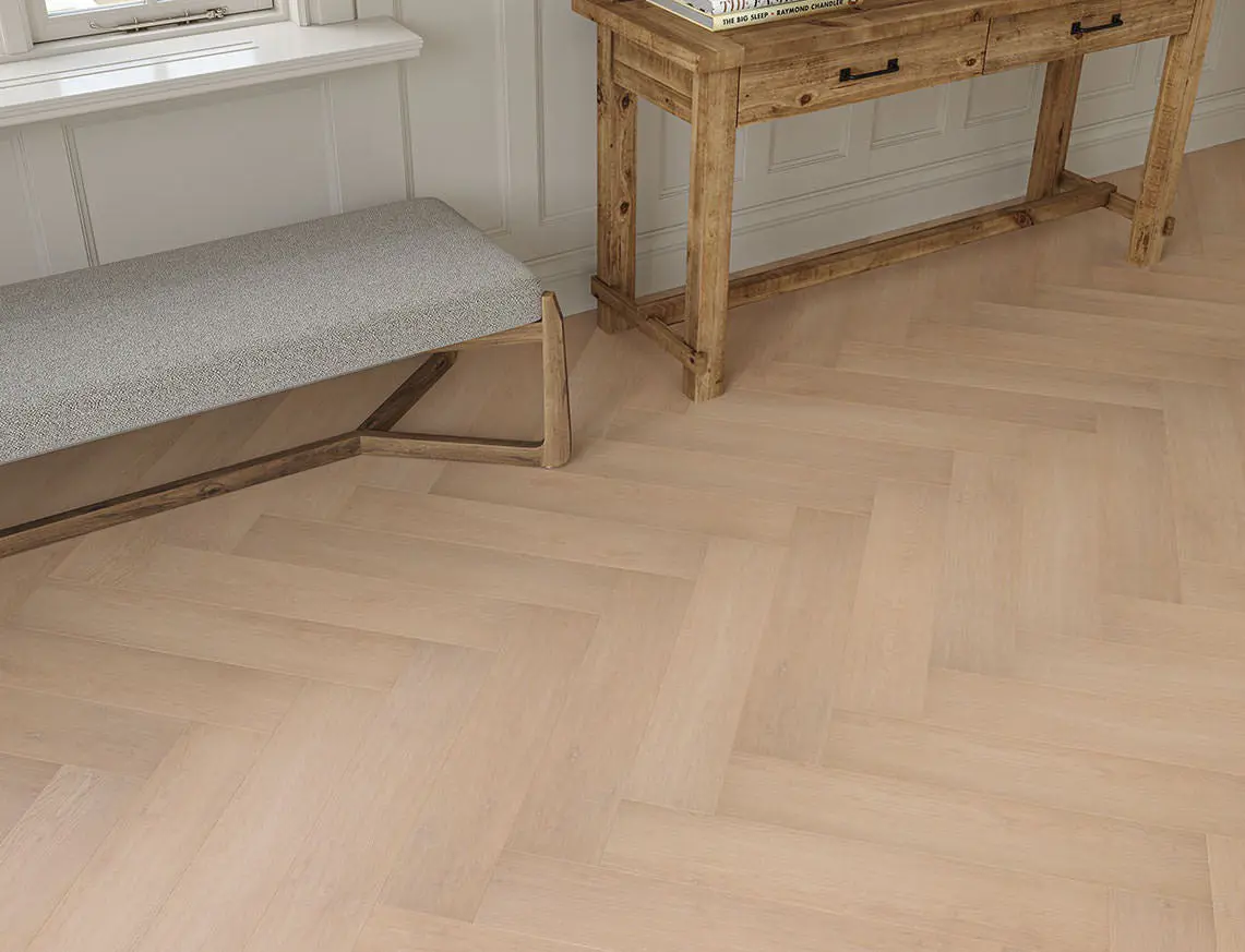 Hazed Oak 3mm Herringbone LVT