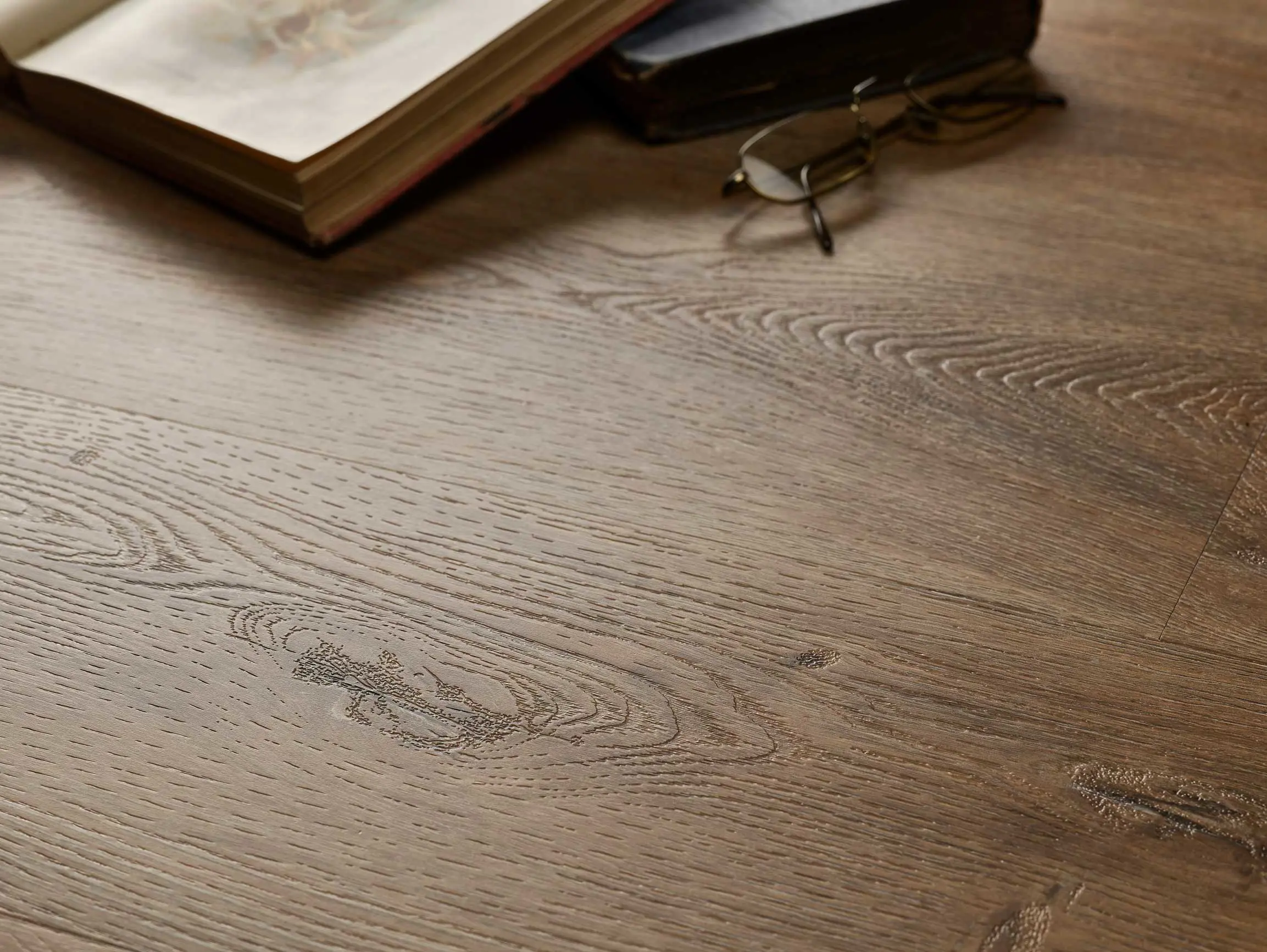 Worn Oak Embossed Dryback LVT