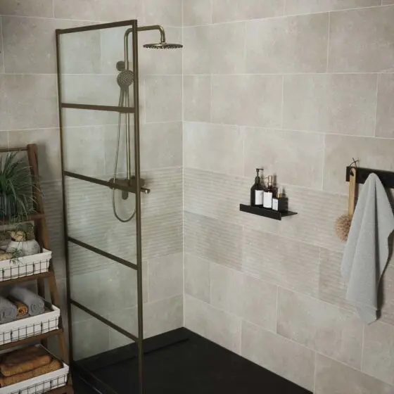 Grey Waffle Matt Ceramic Wall 300x600mm