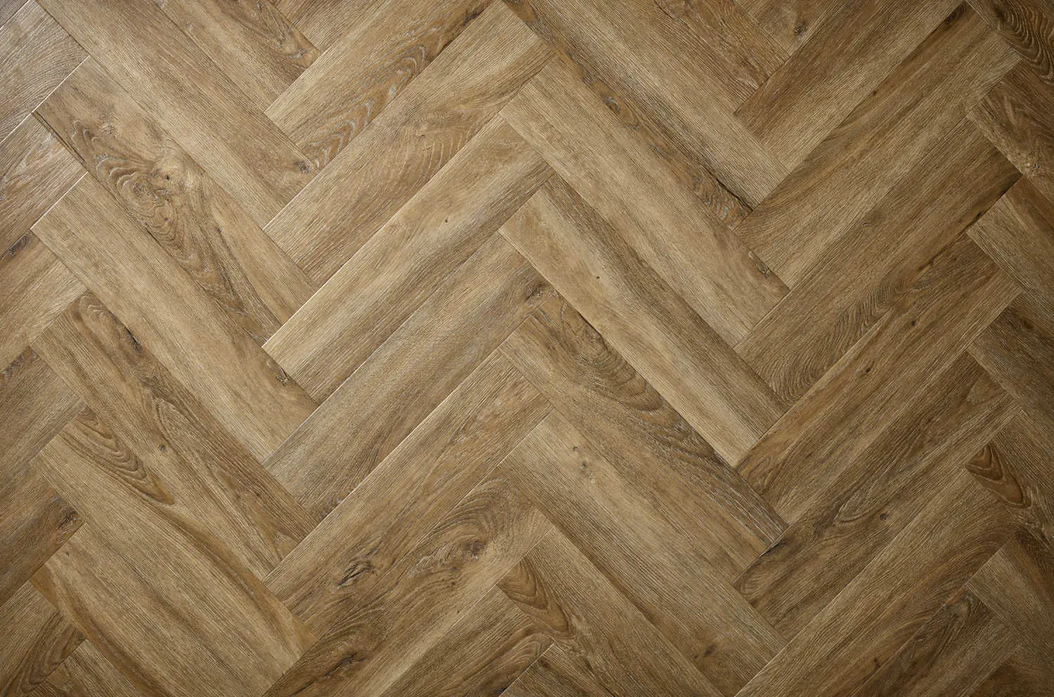 Worn Oak Herringbone Embossed Dryback LVT