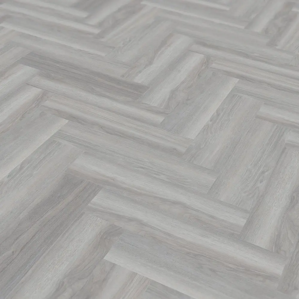 Light Grey Herringbone Rigid Core 5mm SPC 5G Click
