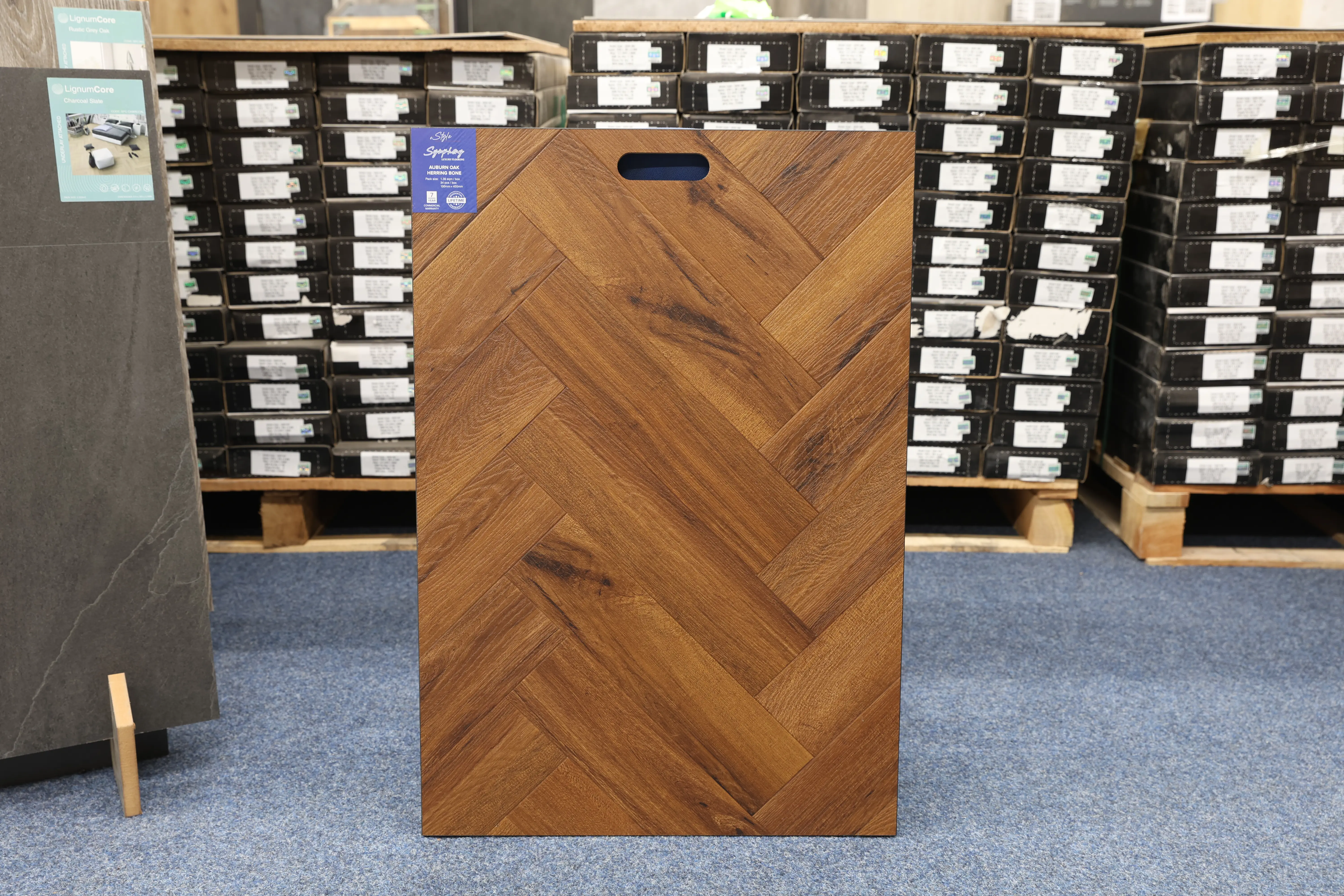 Abury Oak 2.5mm Herringbone LVT Dryback