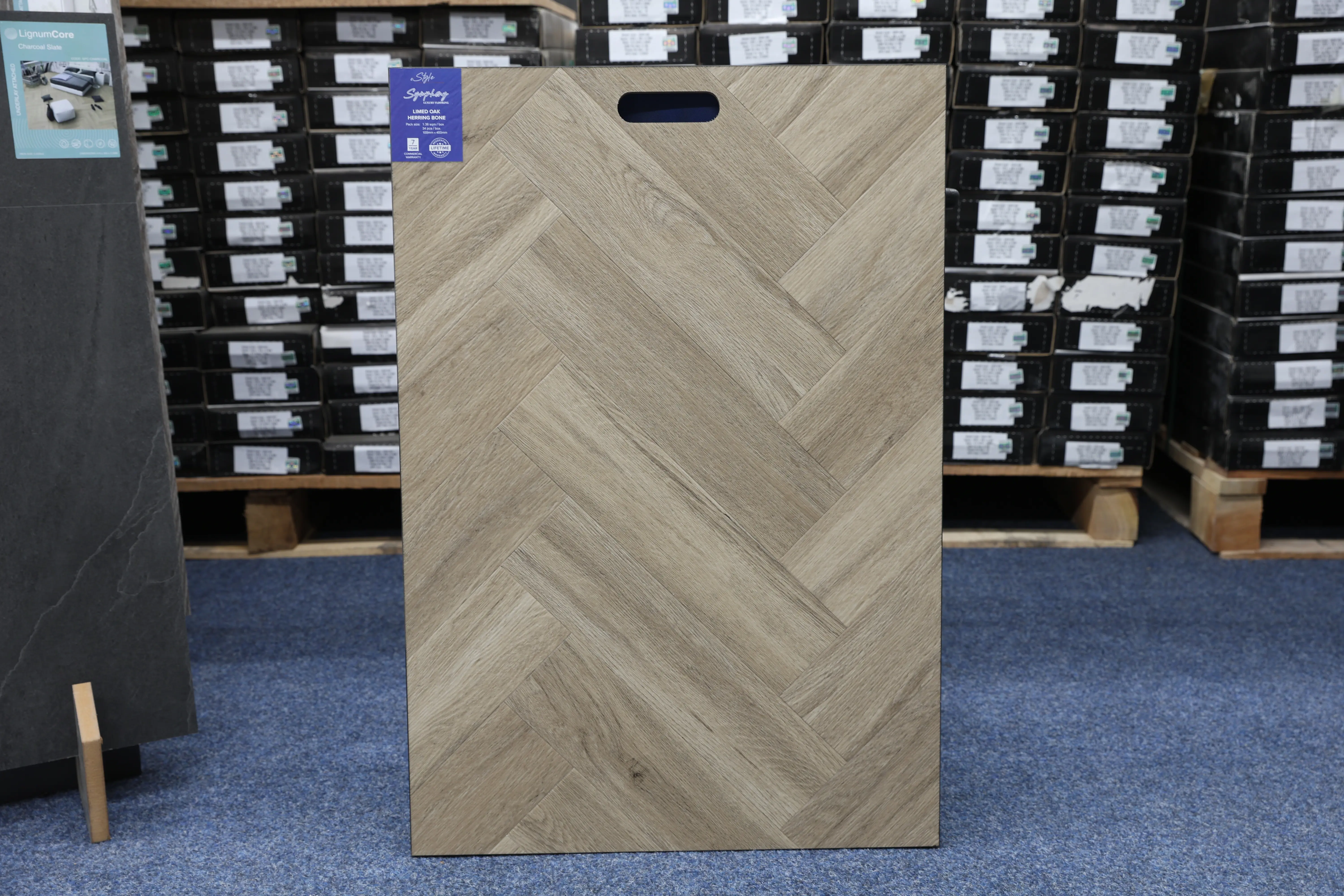Limed Ash Herringbone 2.5mm LVT