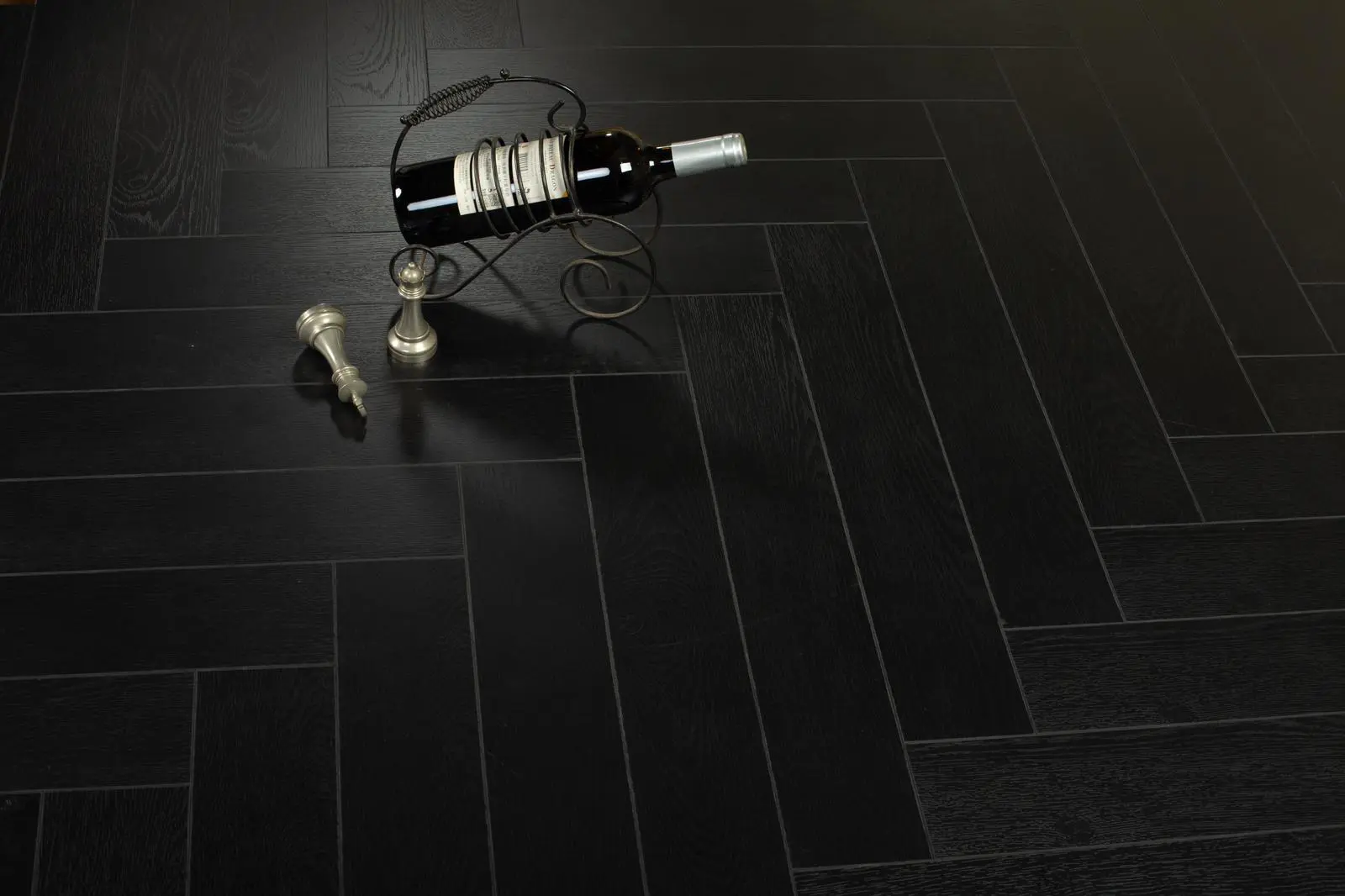 Midnight Black Oak 12mm Herringbone