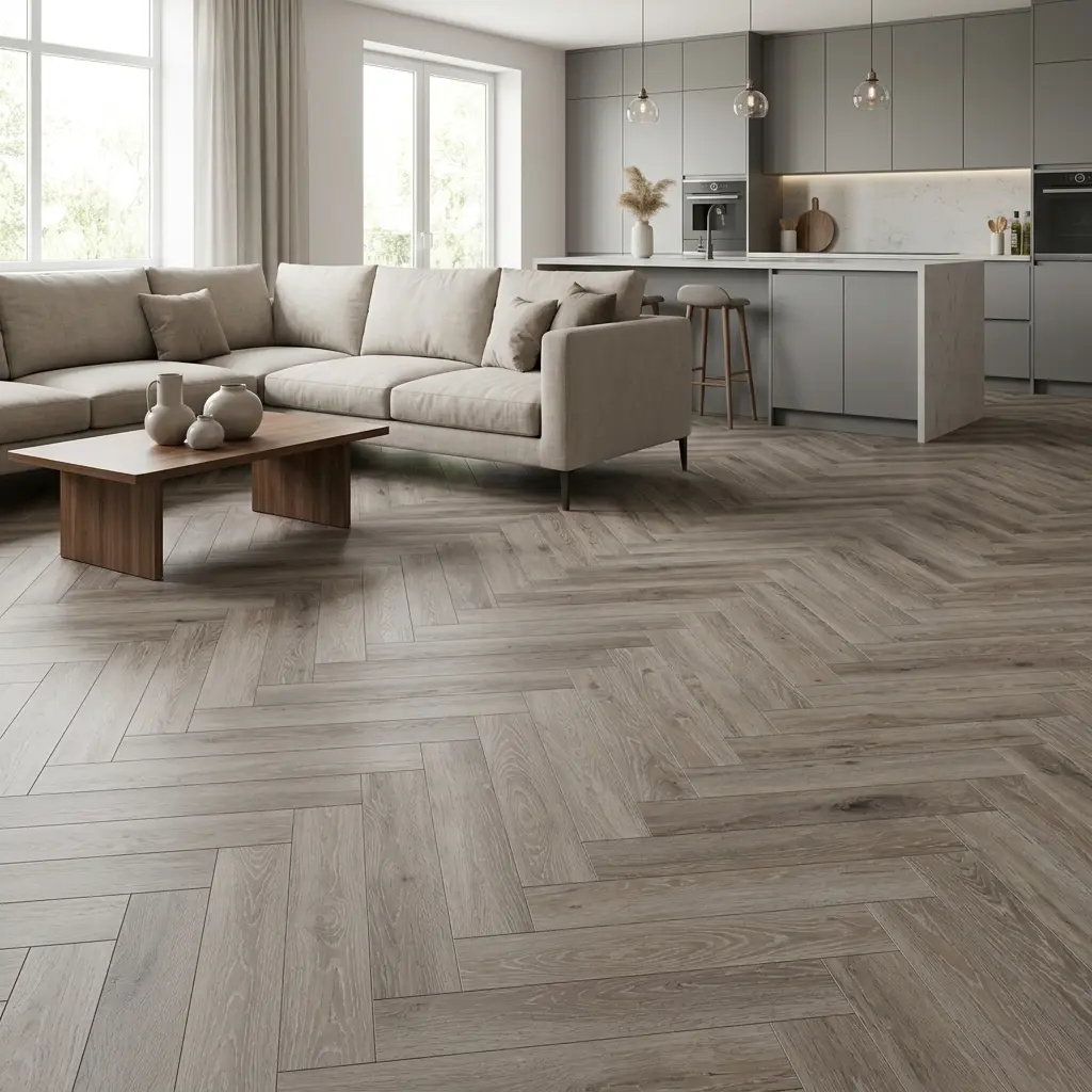 Barn Wood Oak Herringbone Premium 3mm LVT