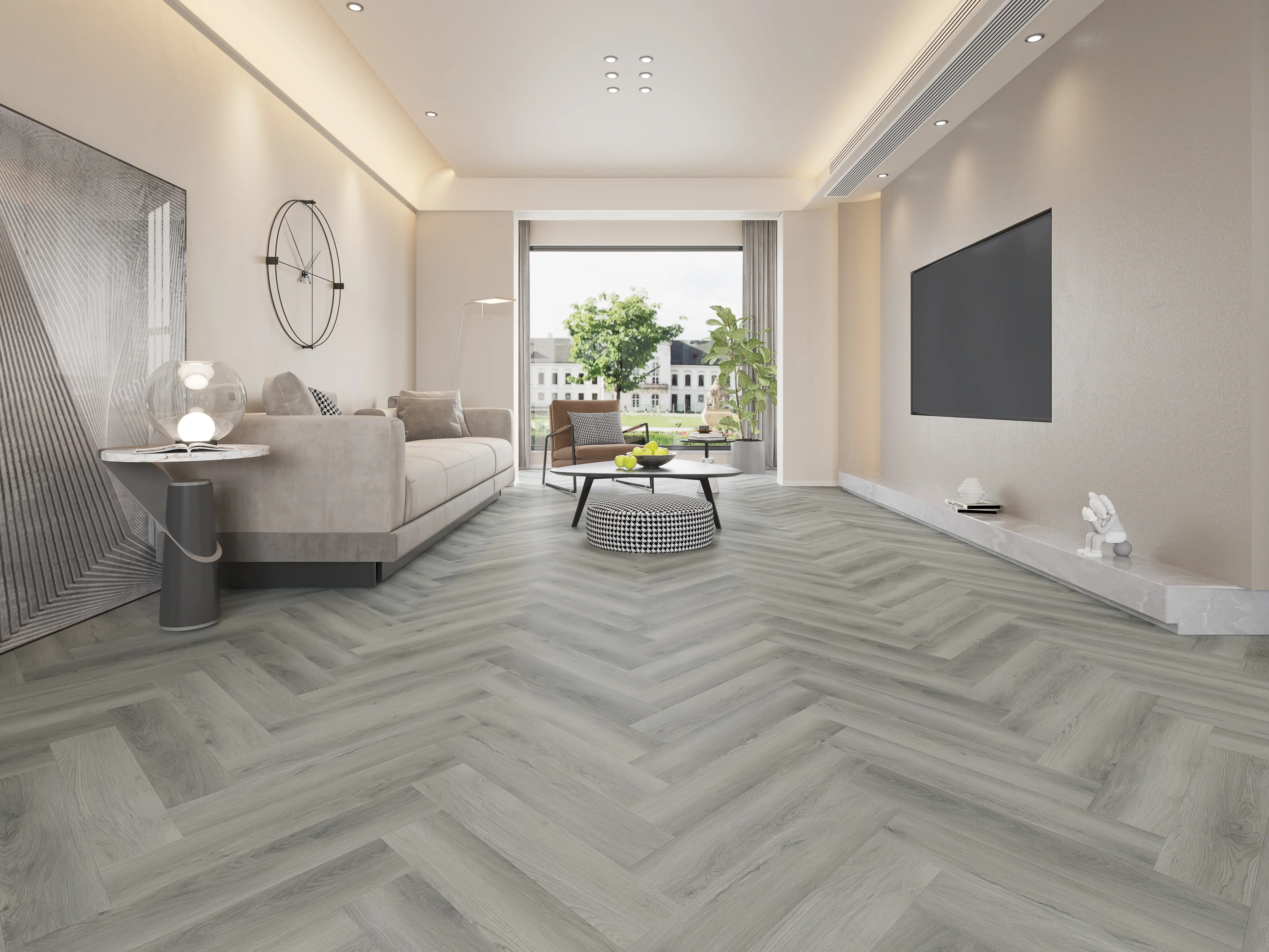Newton Grey Oak 2.5mm Herringbone LVT