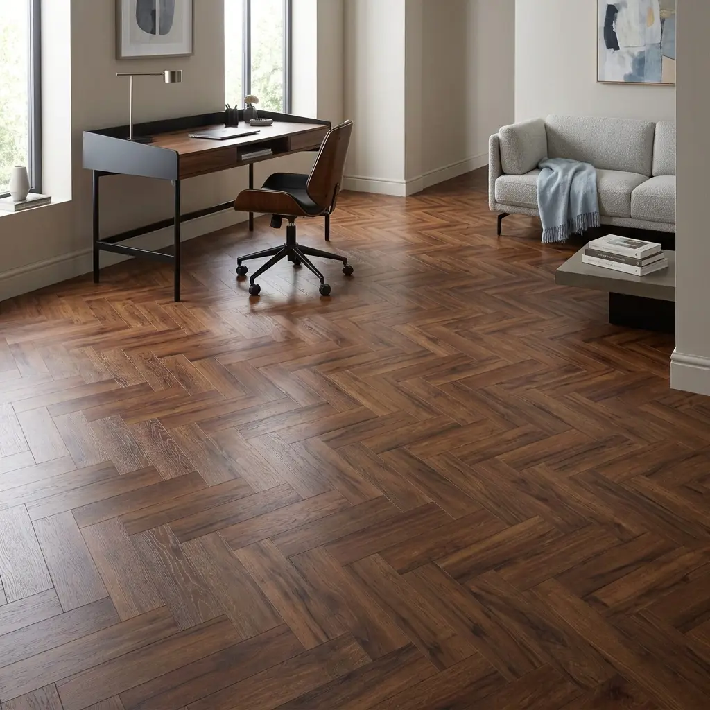 Abury Oak 2.5mm Herringbone LVT Dryback