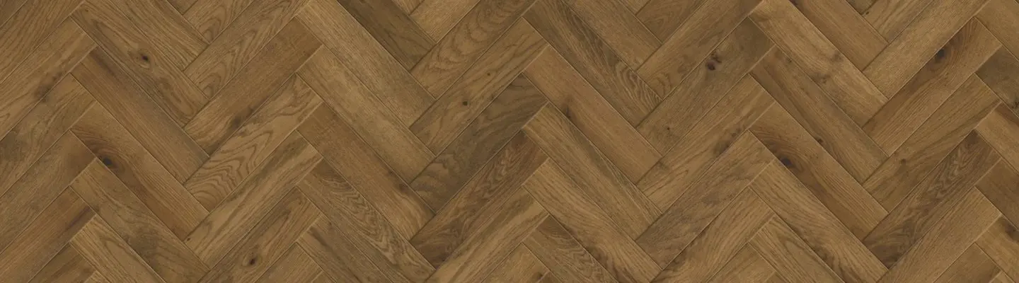 14mm x 100mm x 400mm Smoked Oak Herringbone