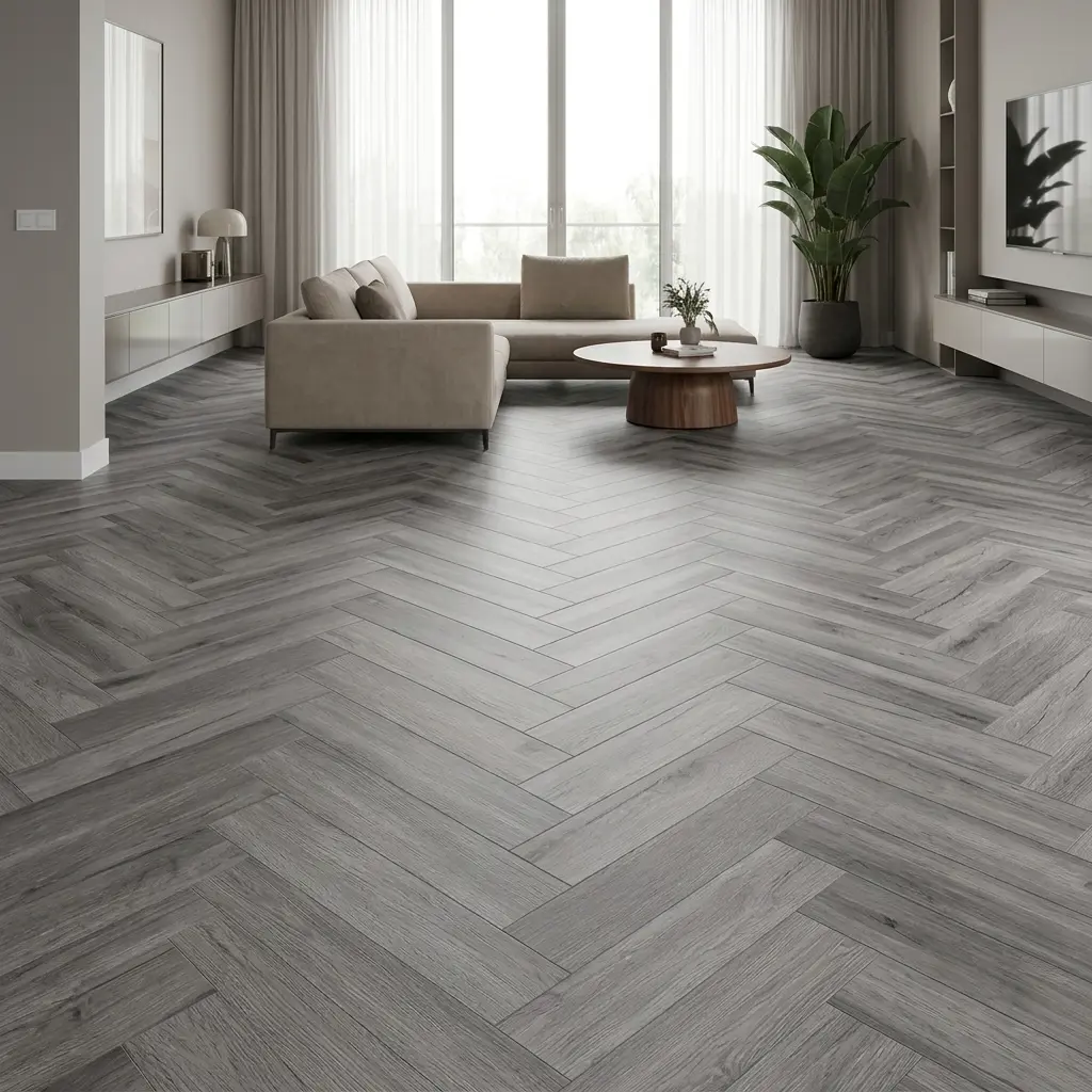 Grey Wood Oak Herringbone Premium 3mm LVT